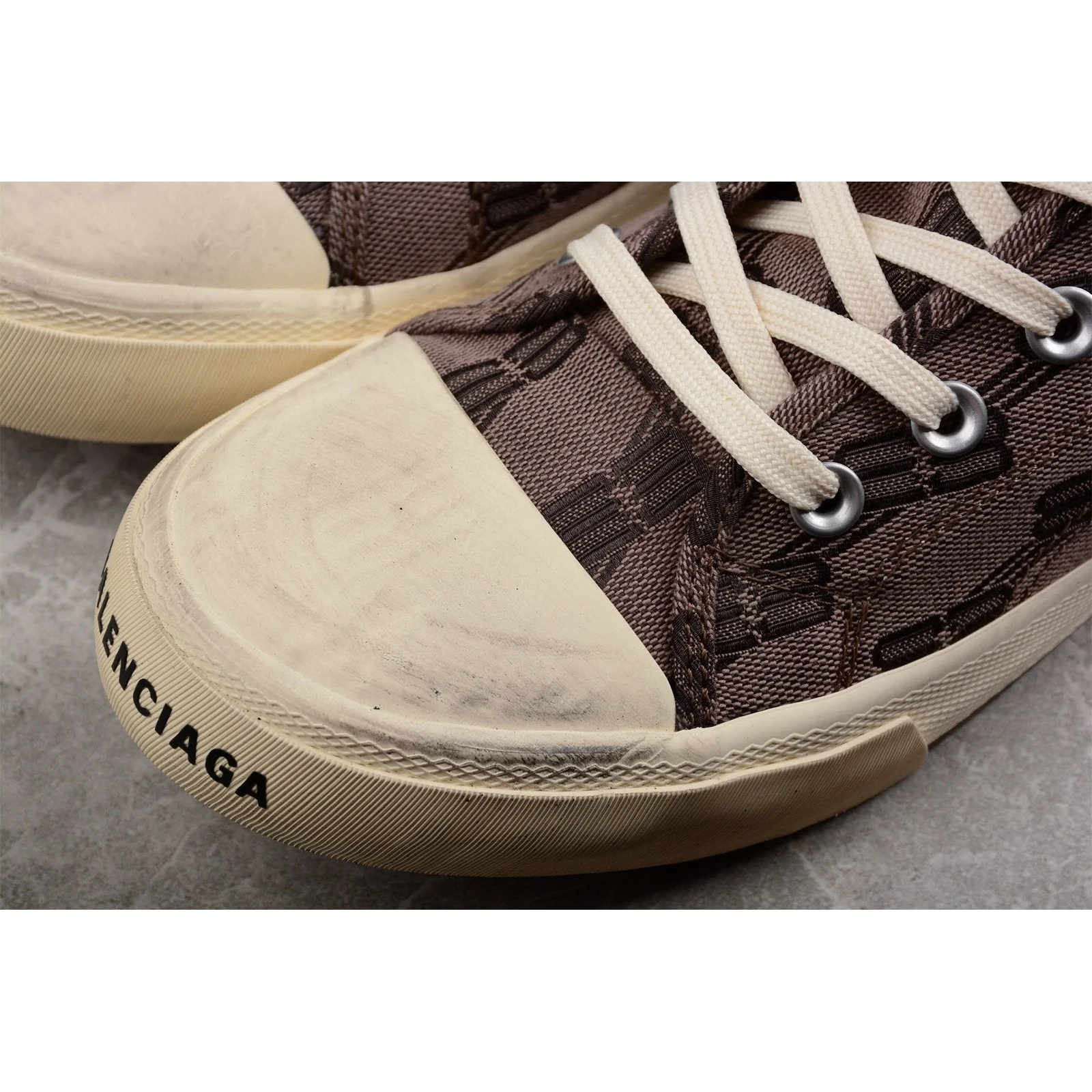BALENCIAGA PARIS HIGH VULC DESTR x BB CLOTH - Sneaker Replica Workshop