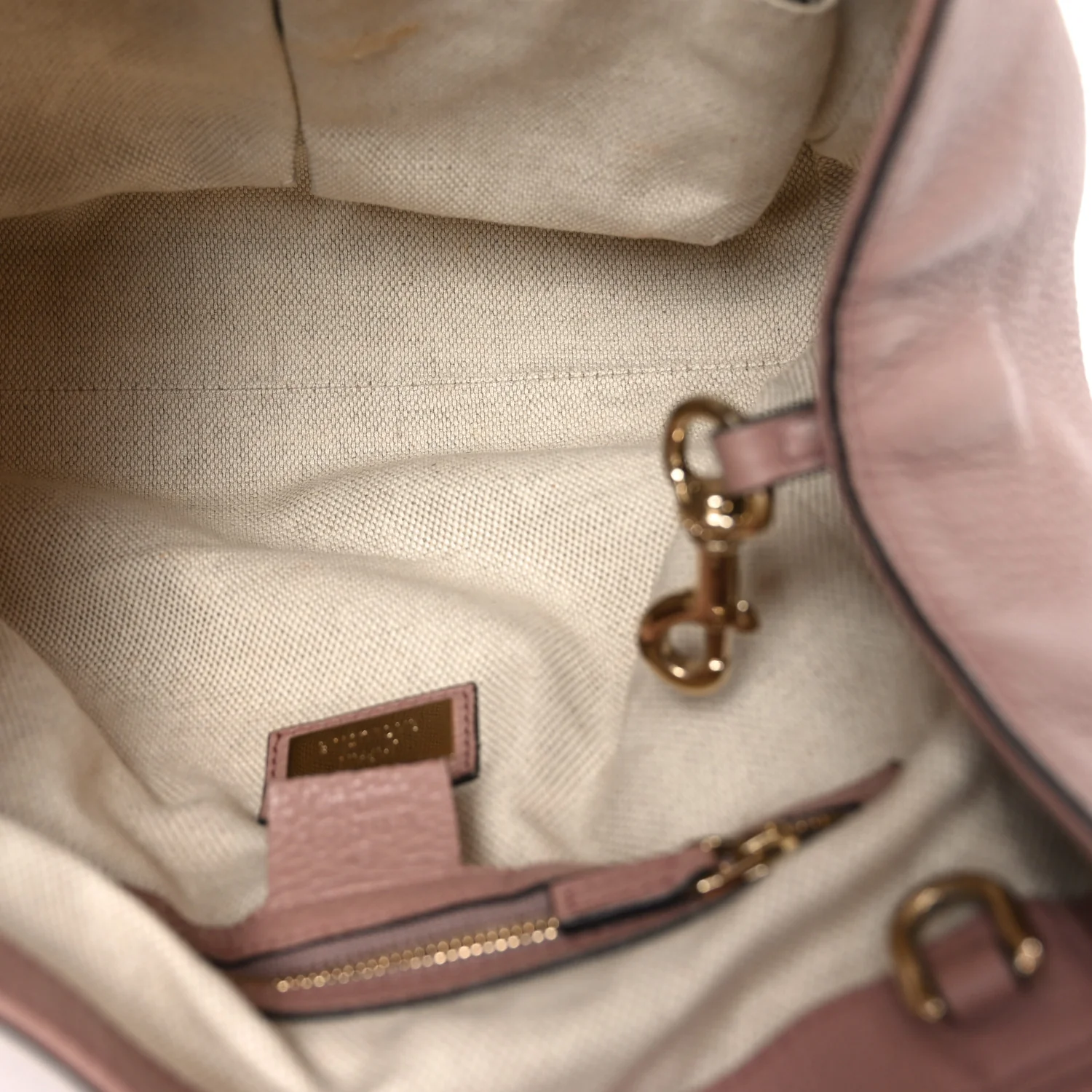 Pebbled Calfskin Small Soho Shoulder Bag Light Pink - Top Club