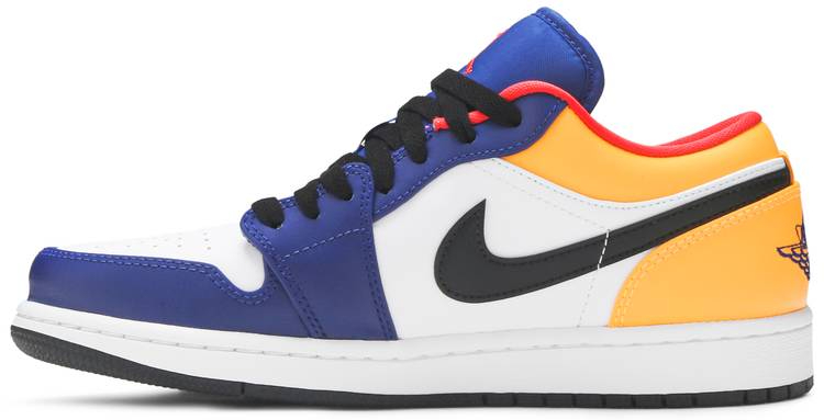 Air Jordan 1 Low  White Deep Royal Blue  553558-123 - Sneaker Replica Workshop