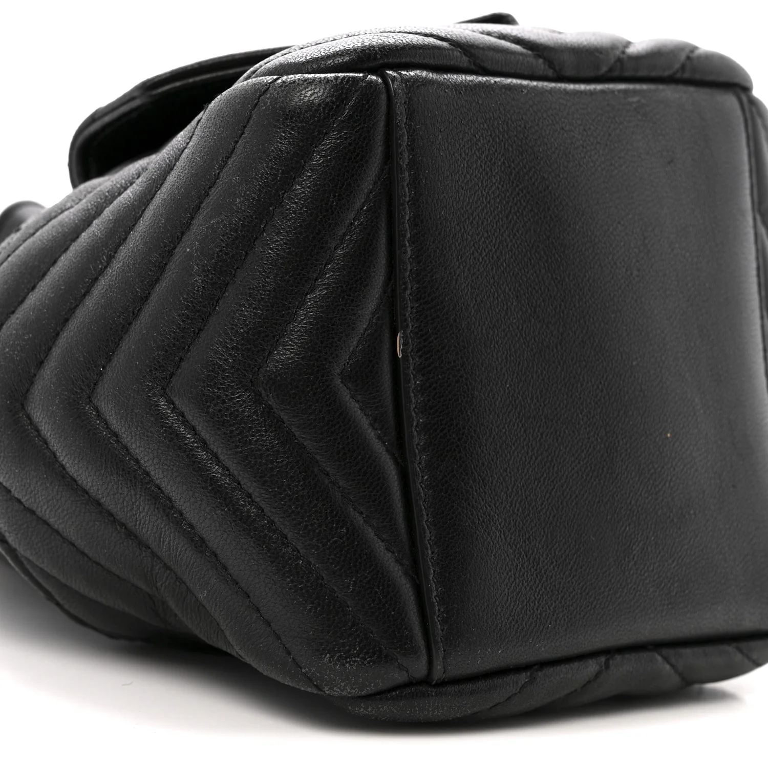 Lambskin Matelasse Monogram Joe Nano Bucket Bag Black - Top Club