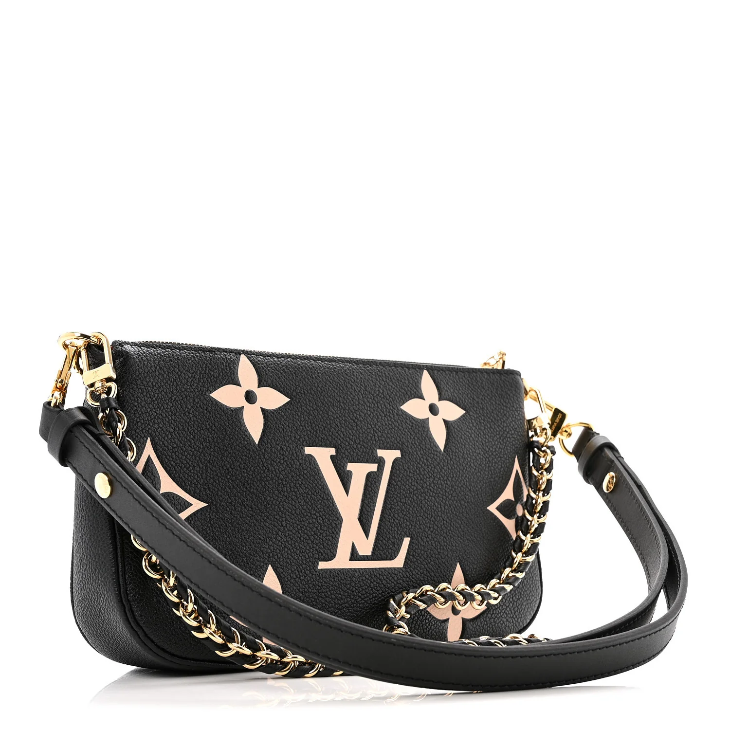 Empreinte Monogram Giant Multi Pochette Accessories Black Beige - Top Club