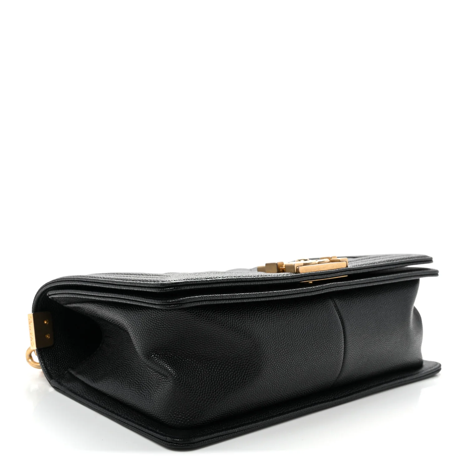 Caviar Quilted Medium Boy Flap Black - Top Club