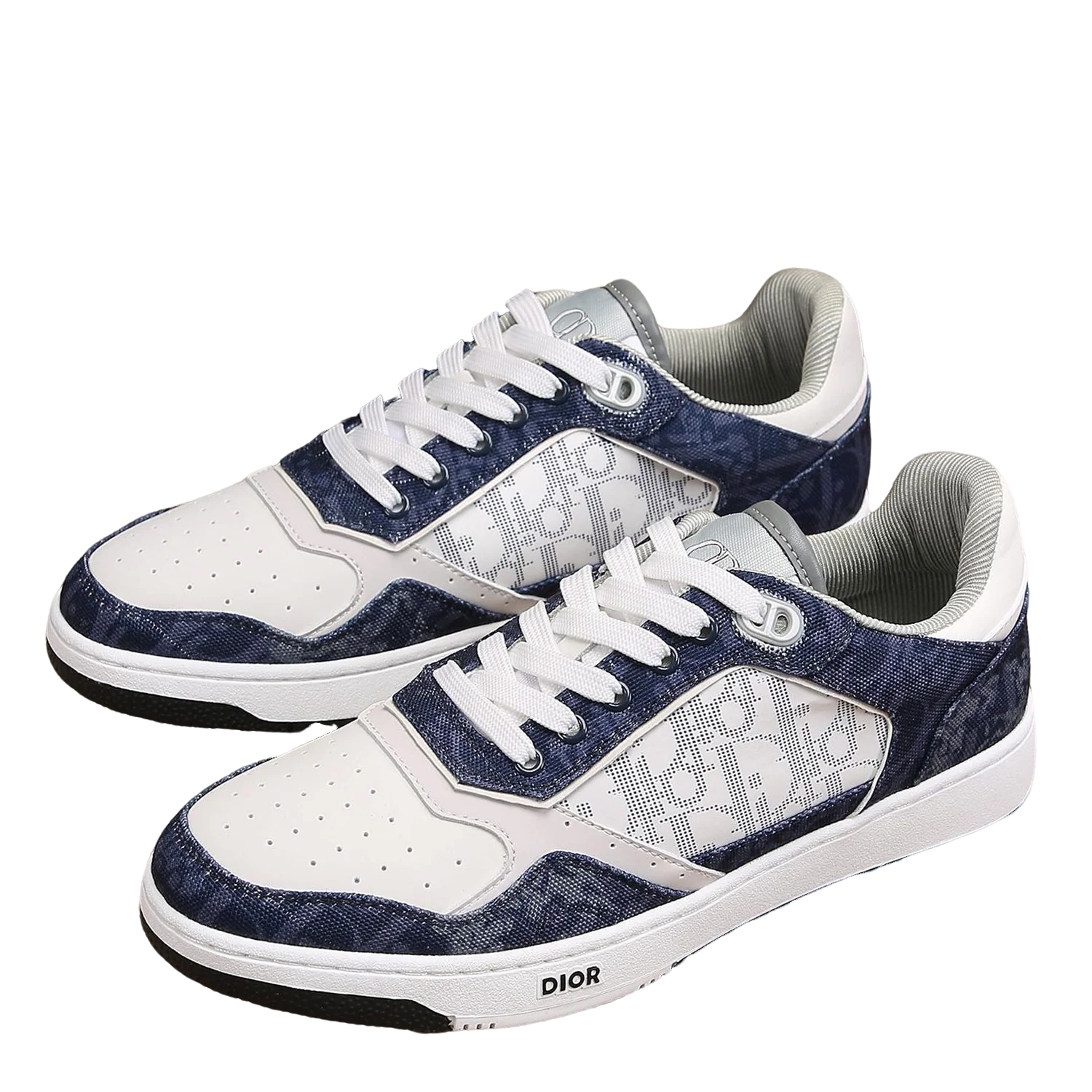 Dior Mens Sneakers Luxury Leather Casual Shoes With Oblique Pattern - Sneaker Replica Workshop