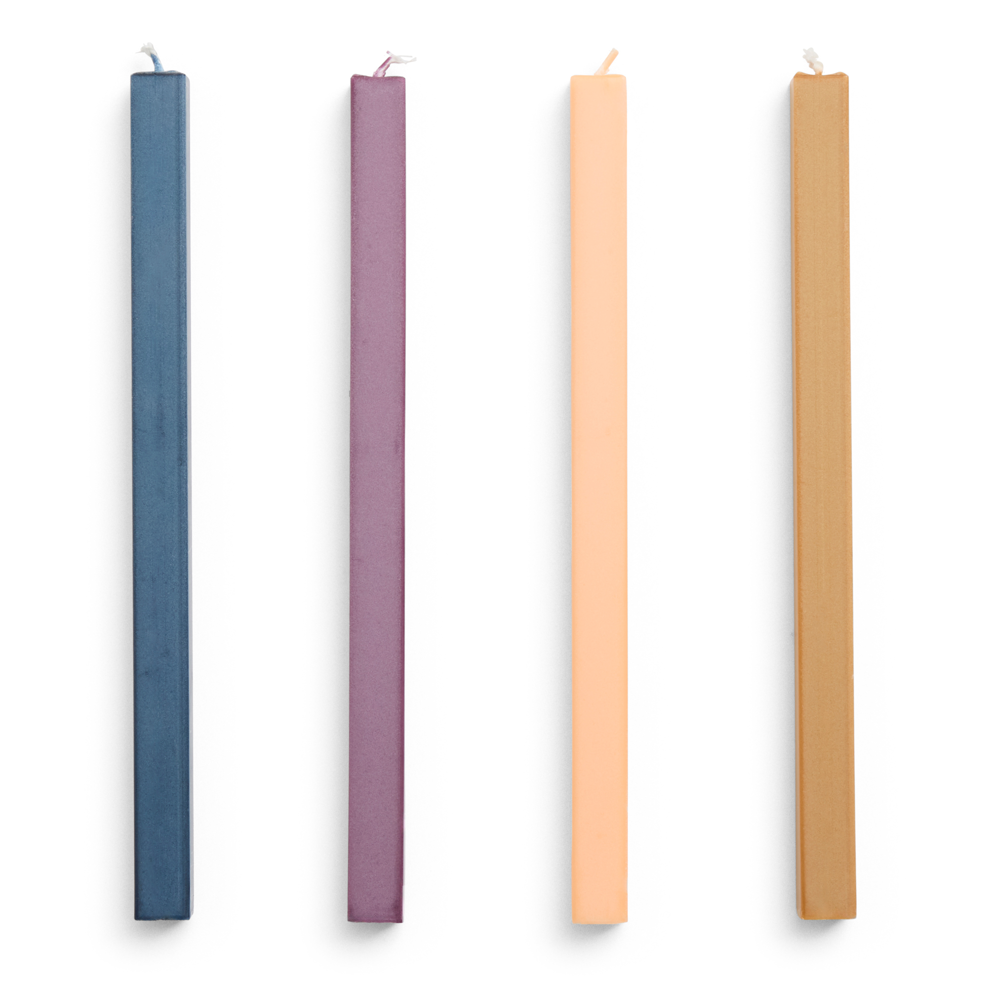 Kaars Square Dark - set van 4