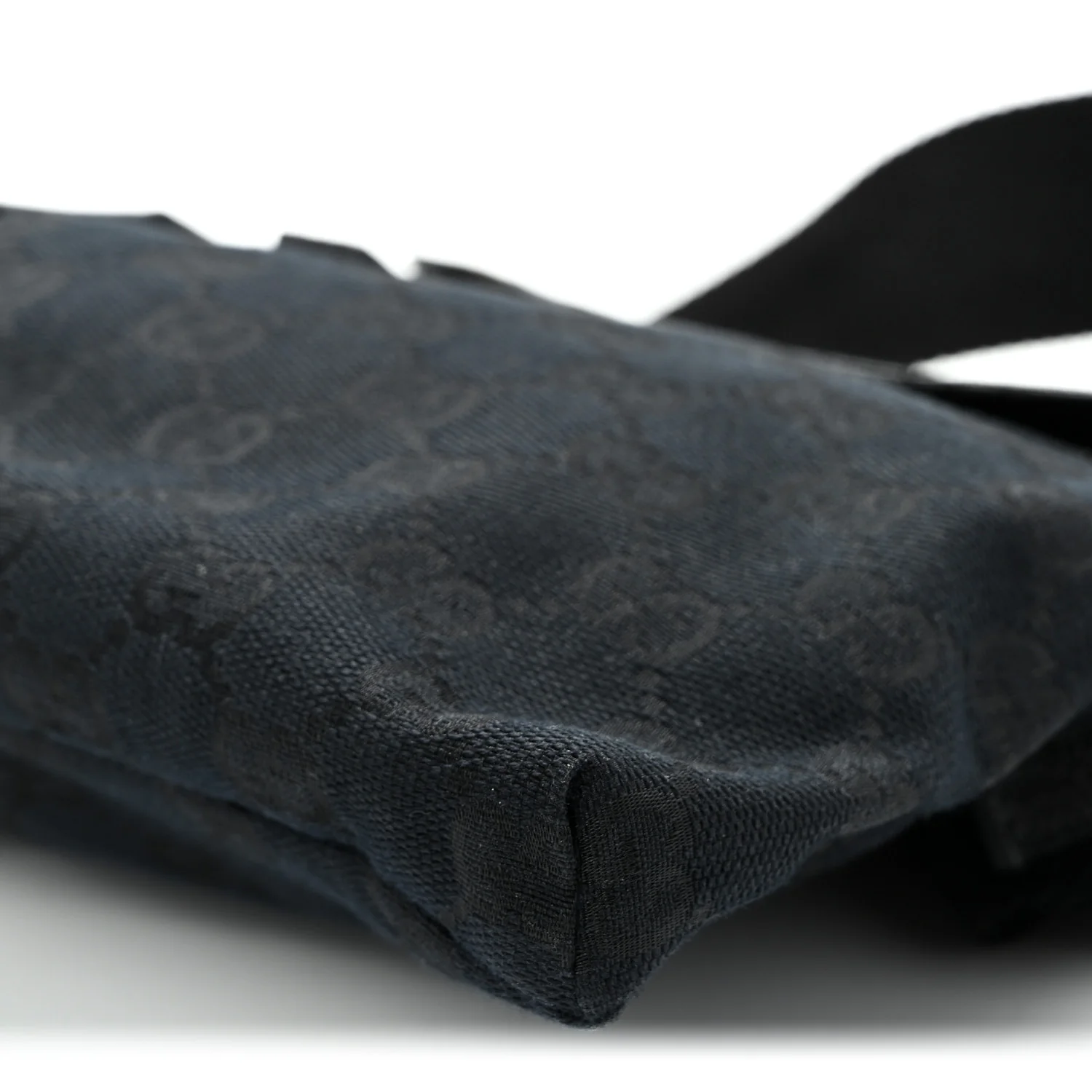 GG Monogram Double Pocket Belt Bag Black - Top Club