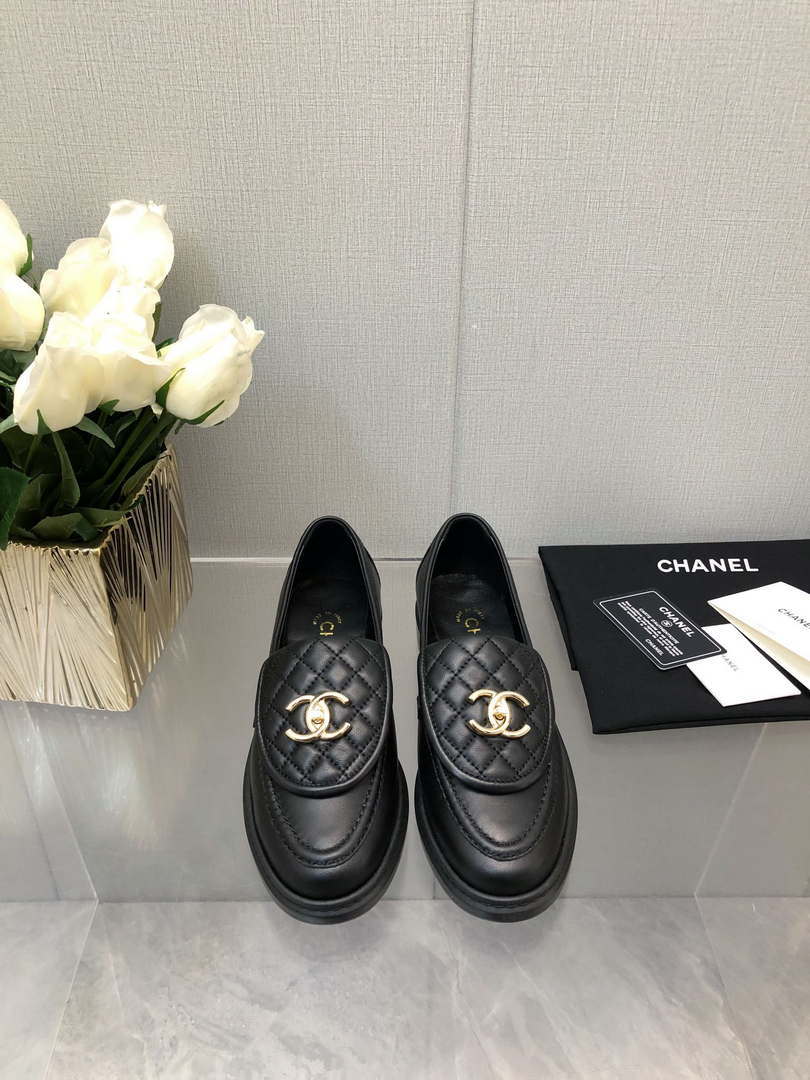 Chanel Women's G45474 Fashion Loafers Moccasins Lambskin C90406 - Sneaker Replica Workshop