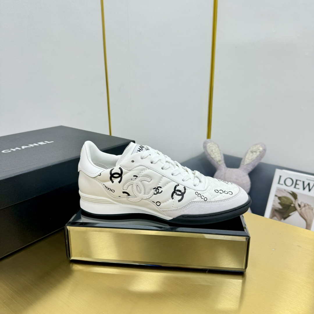 Chanel G45839 Women 24B Trainers Shiny Calfskin Calfskin   Suede Calfskin C91259 - Sneaker Replica Workshop