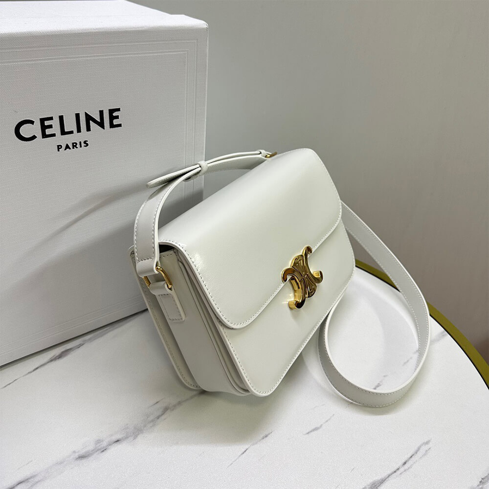 CELINE CLASSIQUE TRIOMPHE BAG in shiny calfskin(HIGH-END GRADE) - Top Club