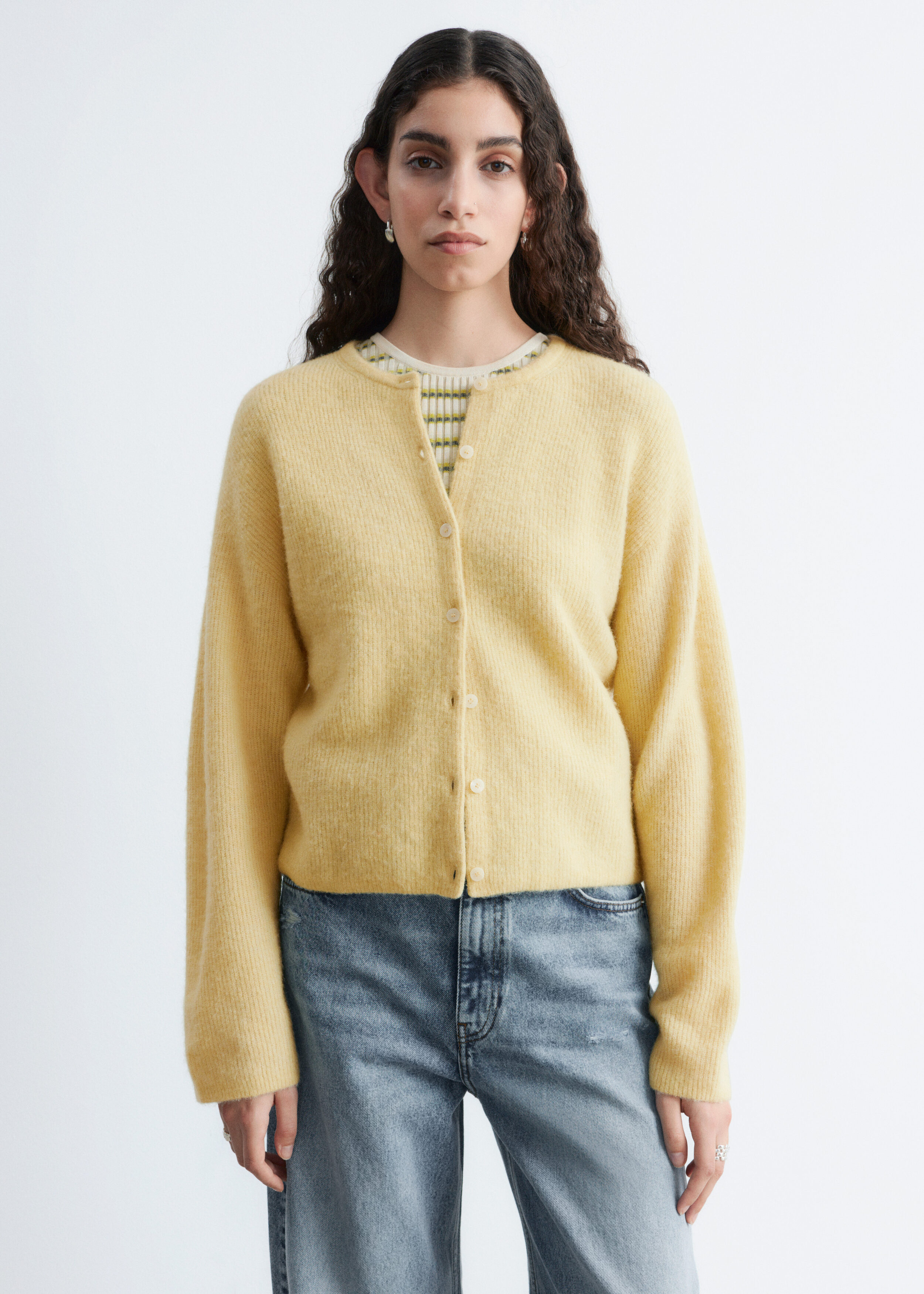 & Other Stories ALPACA-BLEND KNITTED CARDIGAN