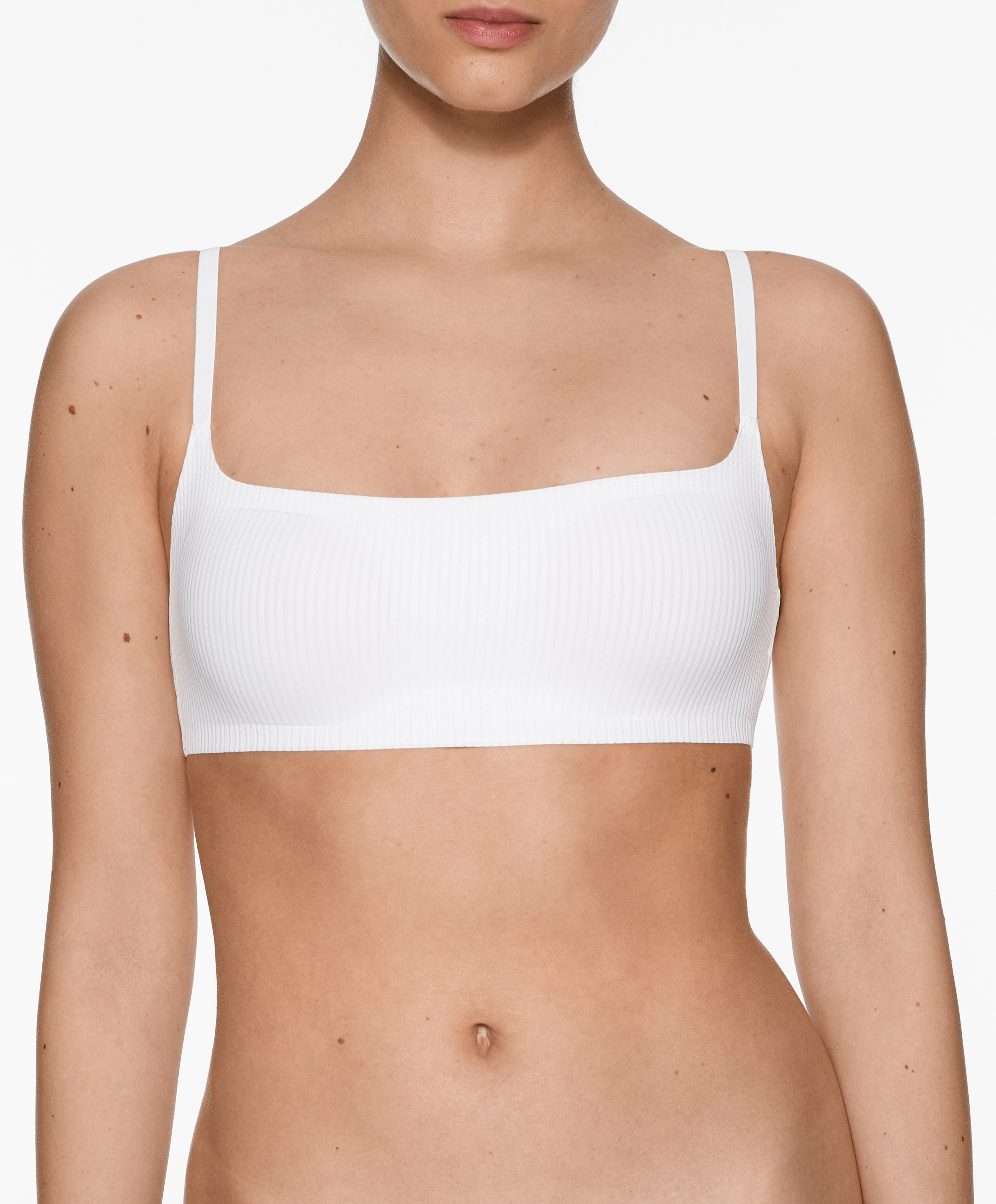 OYSHO Invisible micro rib bra top