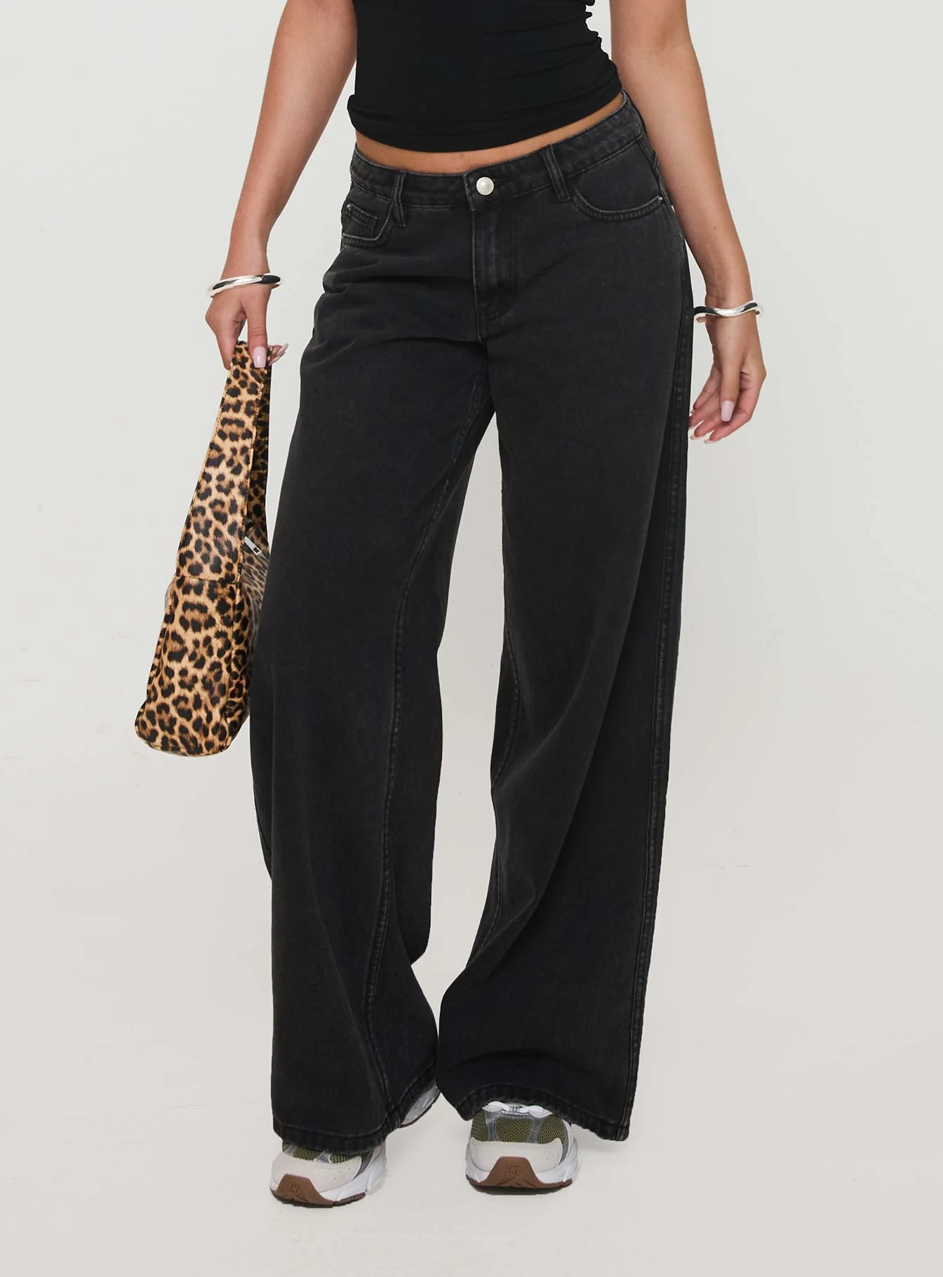 Ramos Low Rise Straight Leg Jeans Washed Black Petite