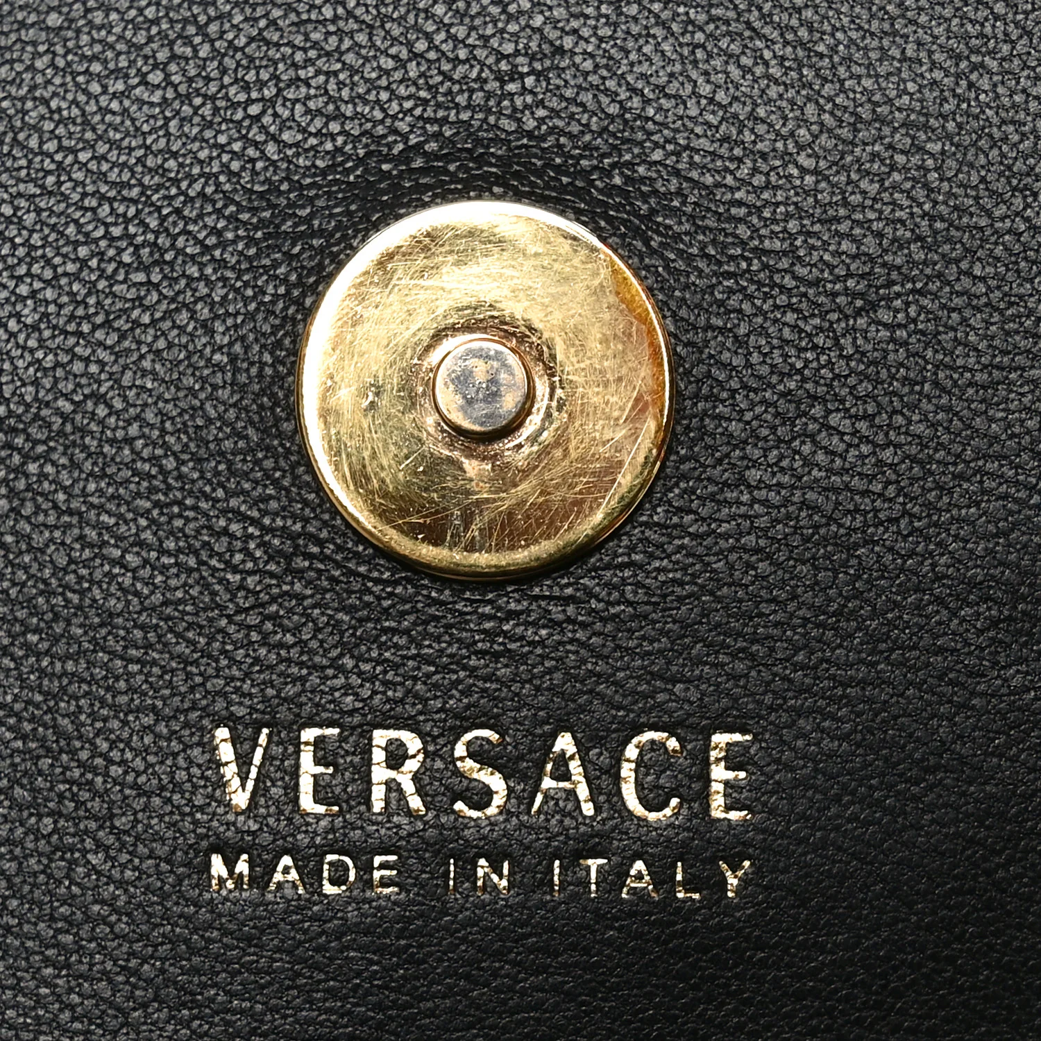 Vitello Mini Virtus Chain Clutch Black - Top Club