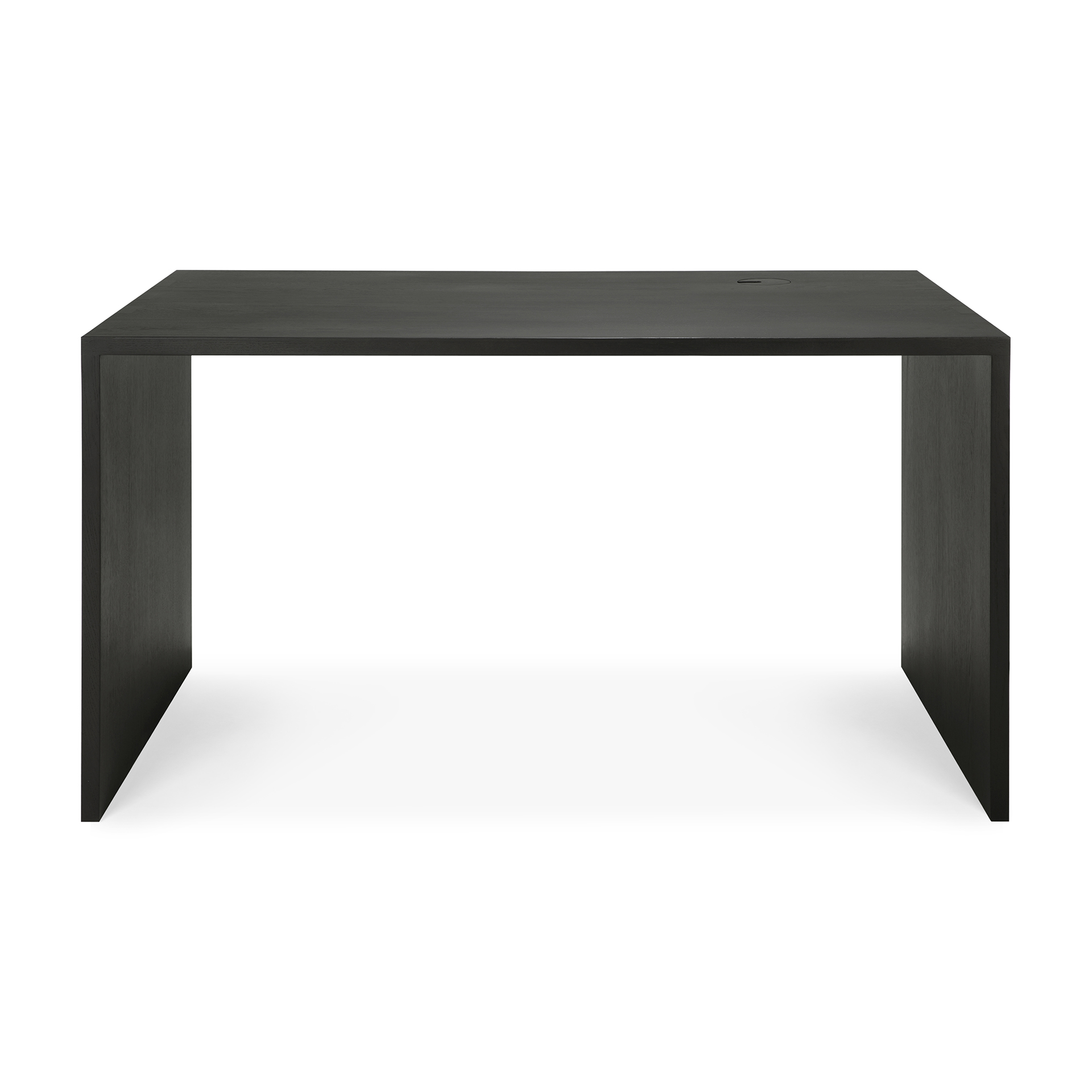 U desk - 140x70 - zwart eiken
