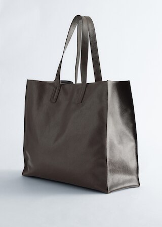 & Other Stories LEATHER TOTE BAG