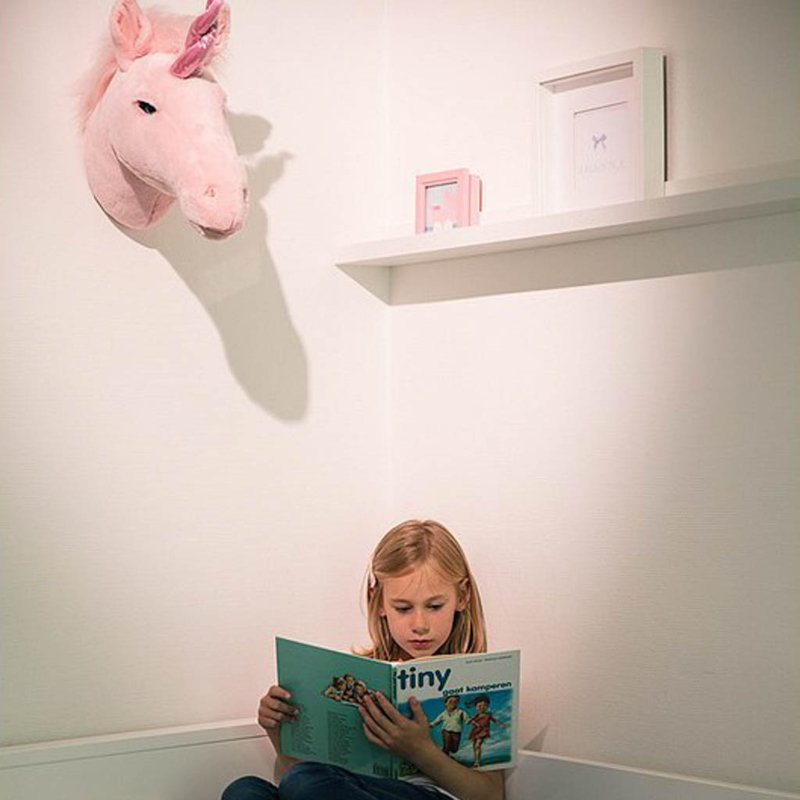 Dierenkop unicorn roze