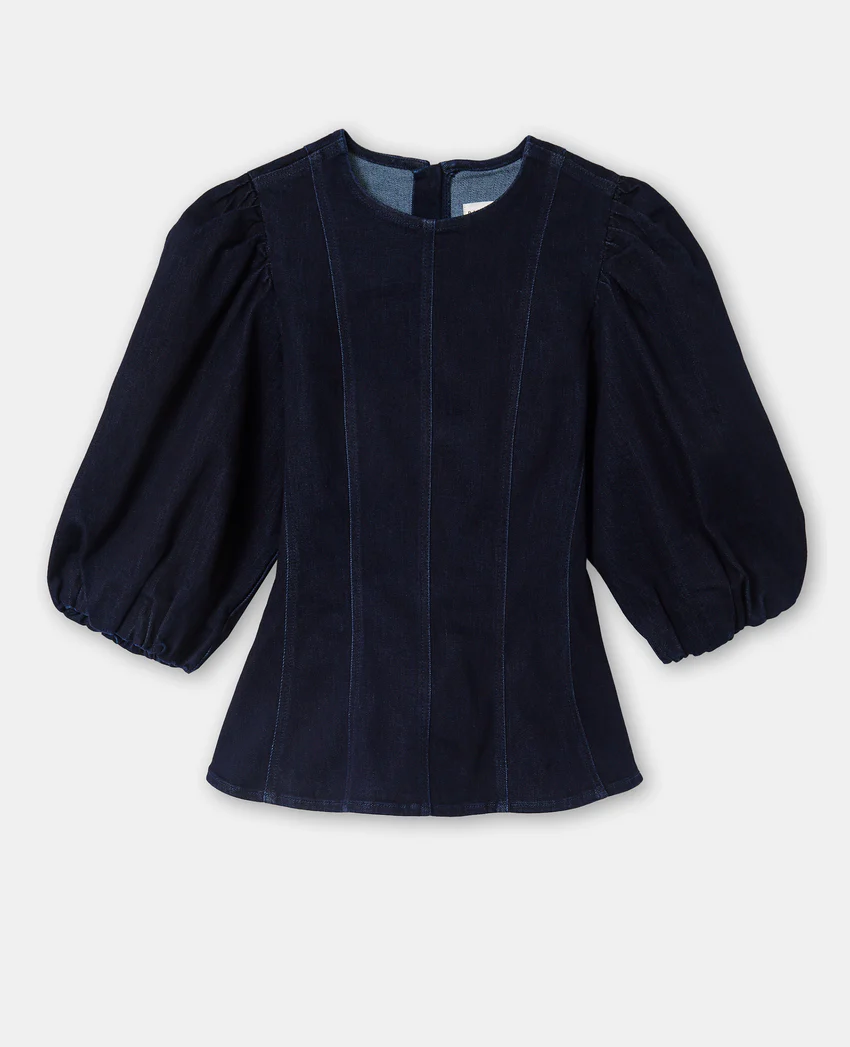 Pimkie Top en jean stretch avec manches ballons