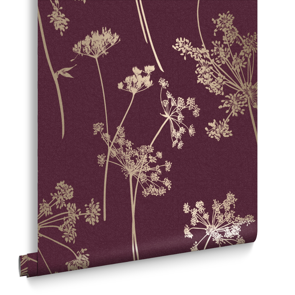 Graham & Brown  vliesbehang  Anthriscus Plum Graham & Brown  vliesbehang  Anthriscus Plum