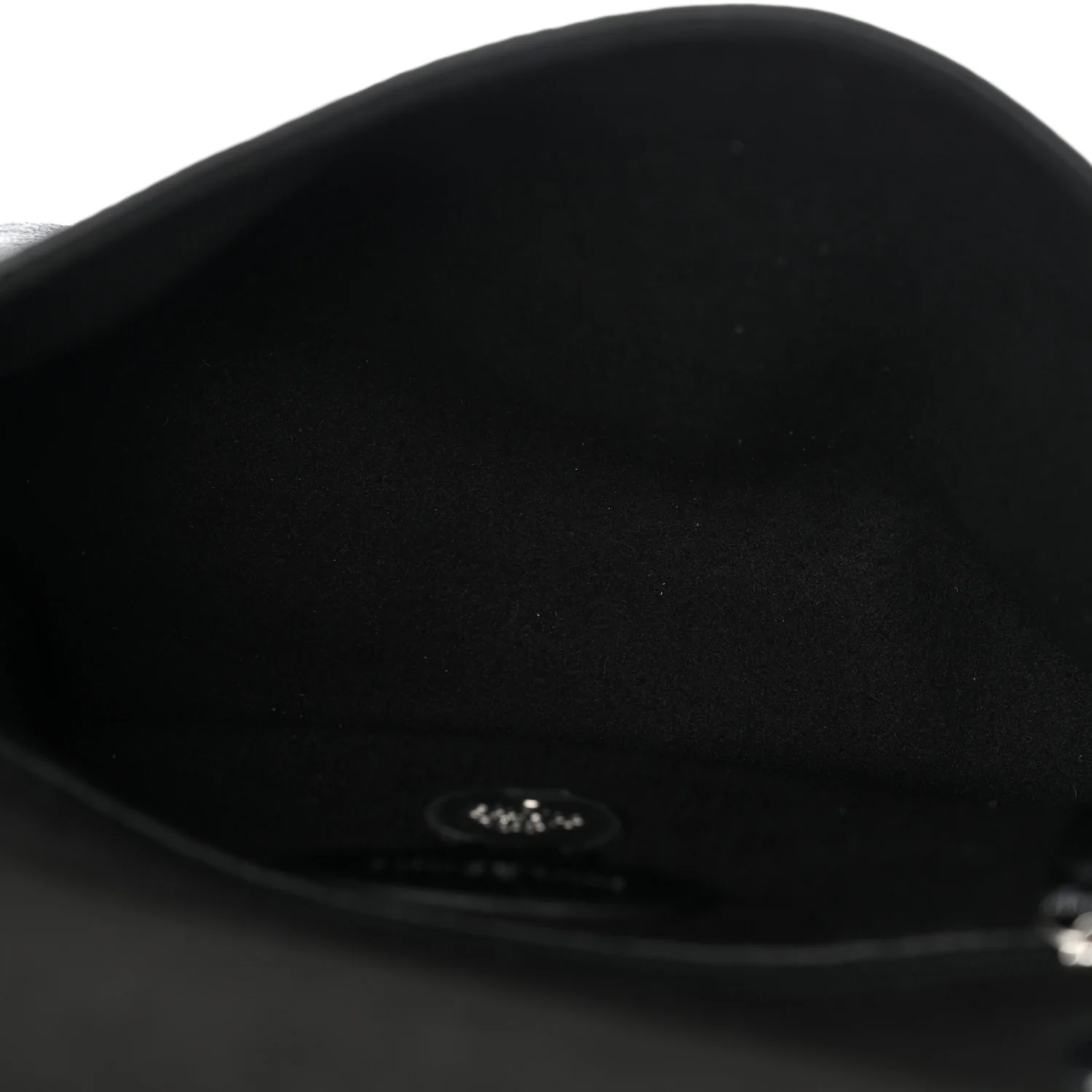 Glossy Goatskin Small Lily Flap Black - Top Club