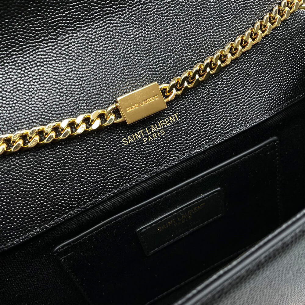 YSL kate medium tassel in grain de poudre embossed leather - Top Club