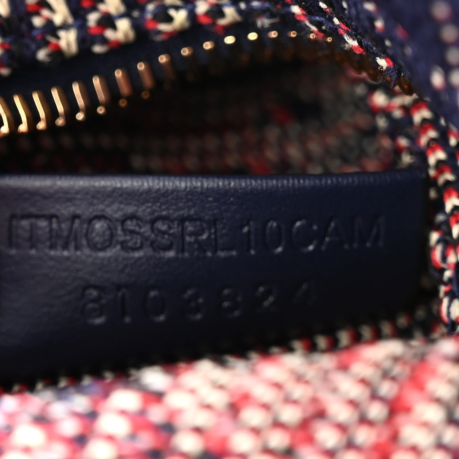 Canvas Knitted Check Mini Peg Duffle Bag Marine - Top Club