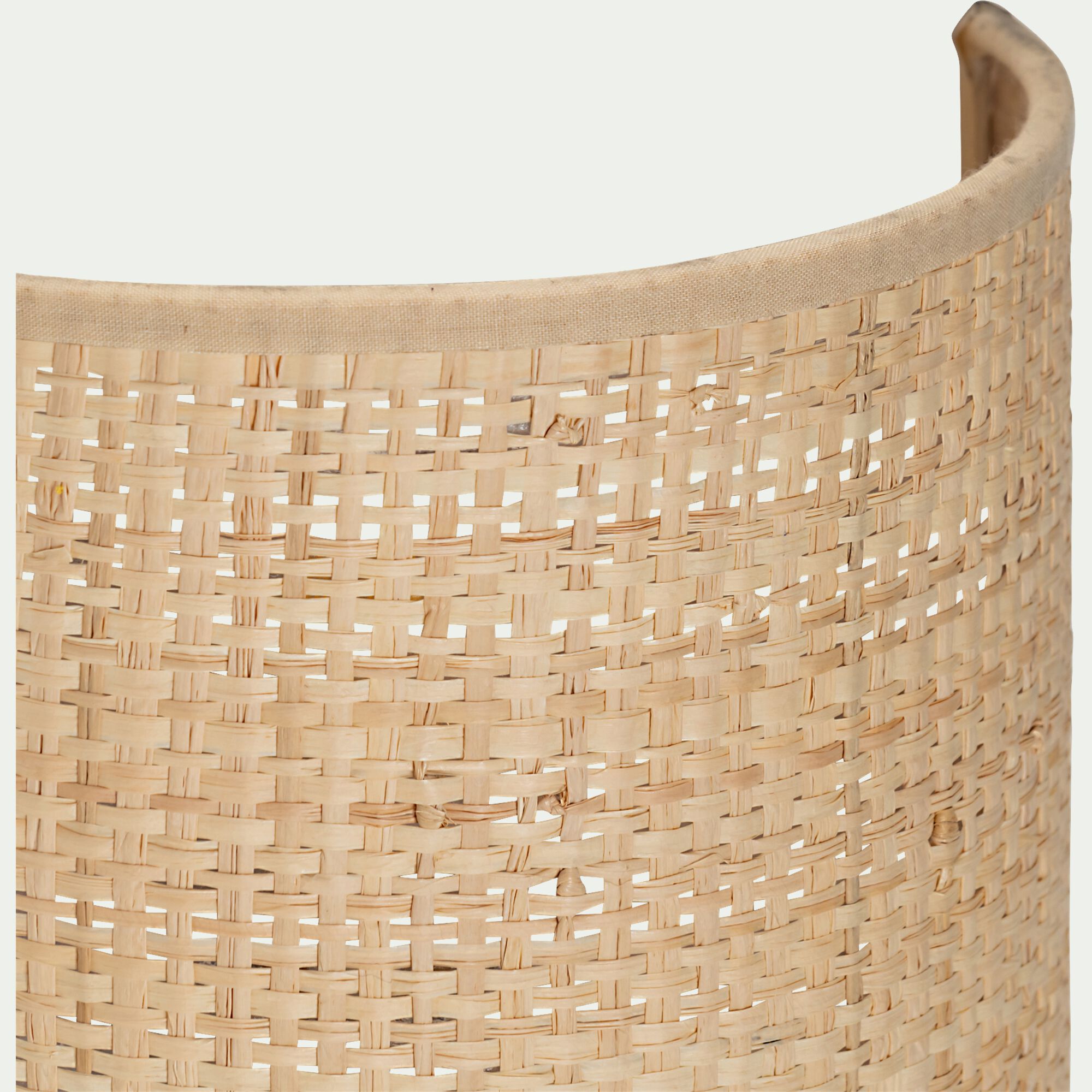 MEYA - Applique non électrifiée en rabane D20cm - naturel