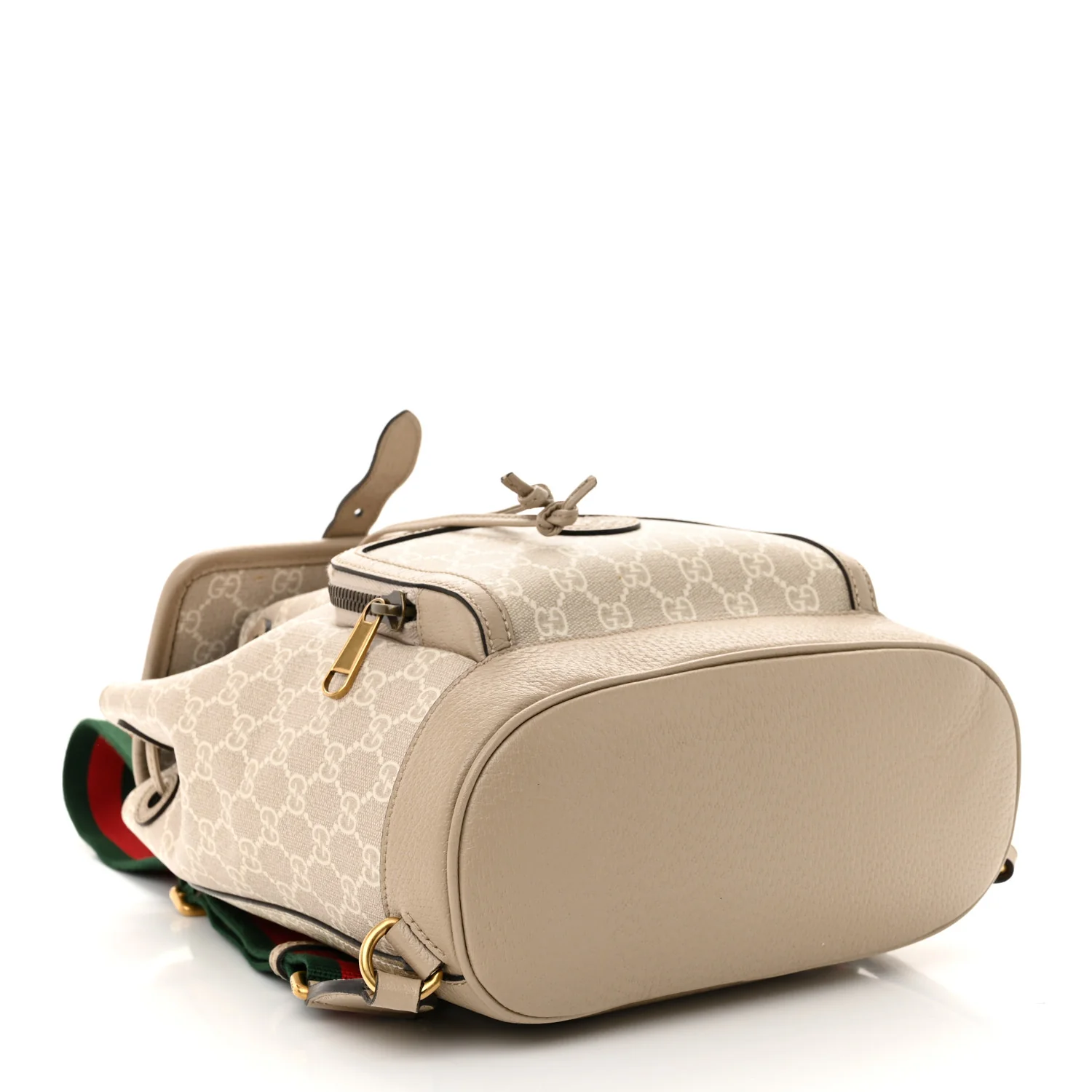 GG Supreme Monogram Azalea Calfskin Retro Interlocking G Buckle Backpack Beige Mystic White - Top Club