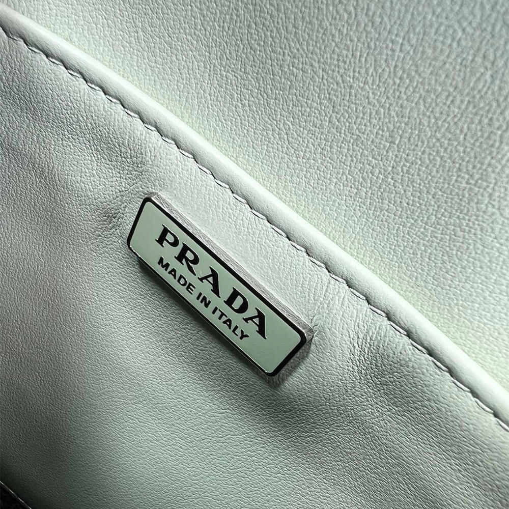 Small Prada Cleo brushed leather shoulder bag with flap - Top Club