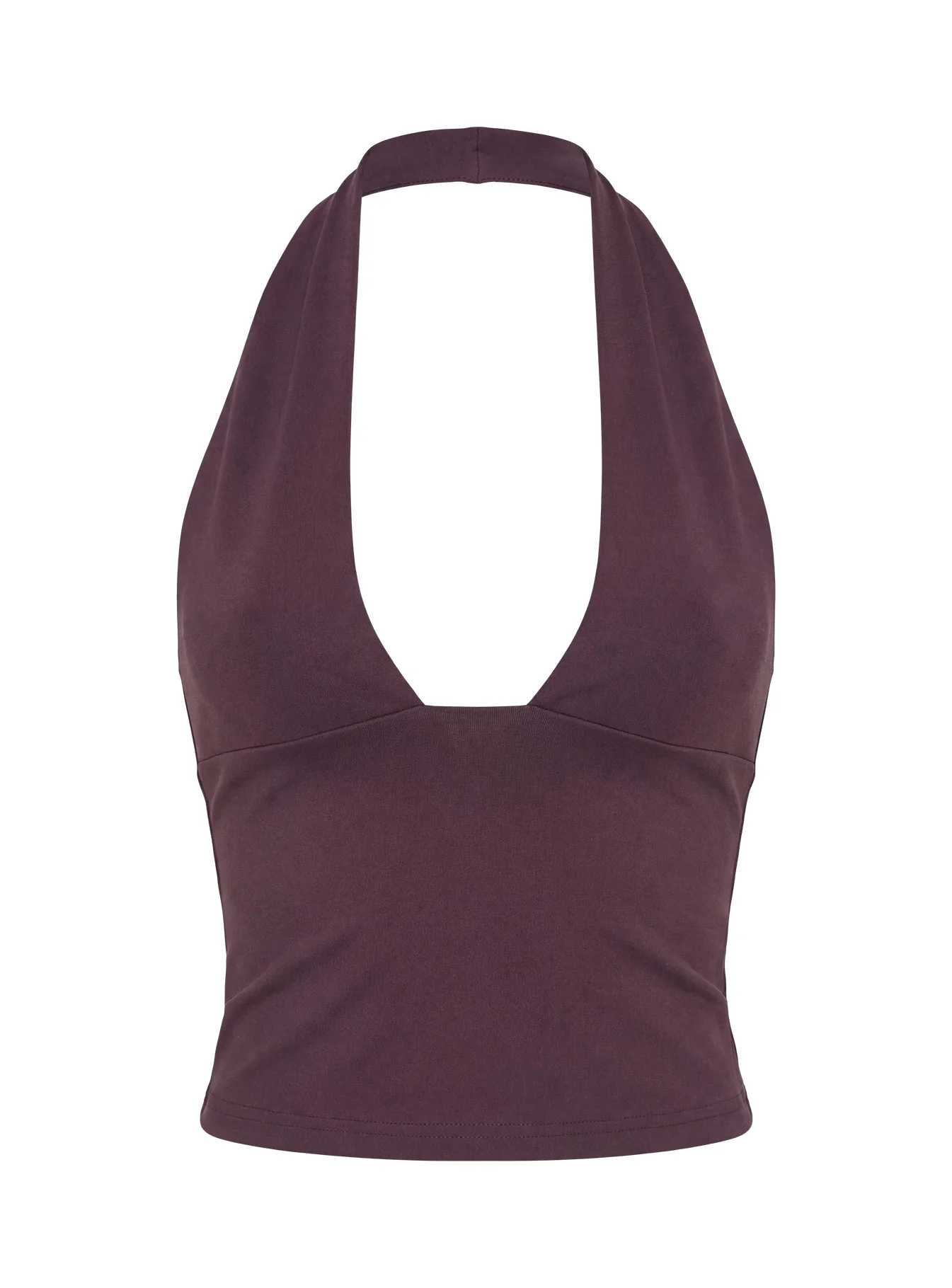 Christelle Halter Tank Top Aubergine