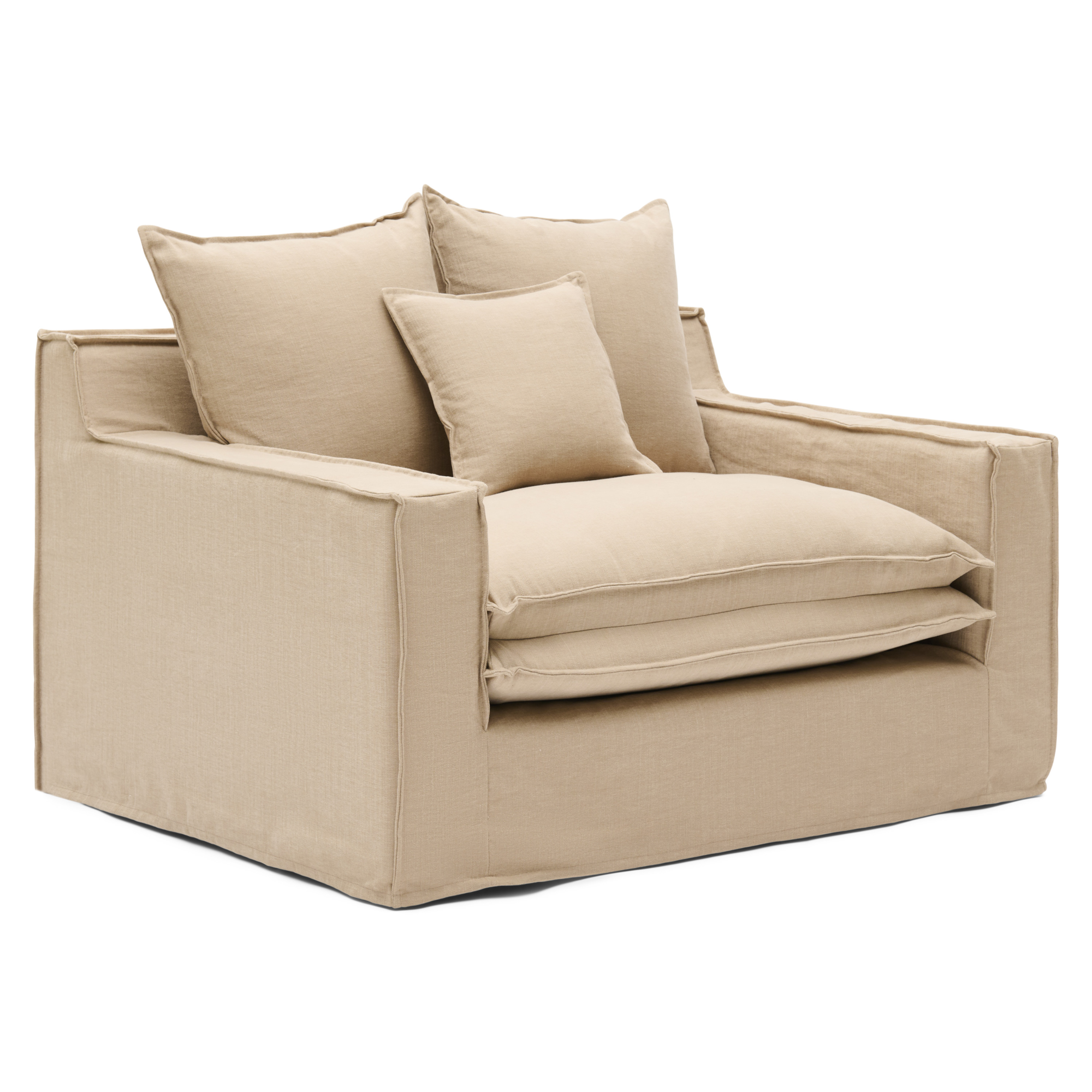 Alina Loveseat shadow linen