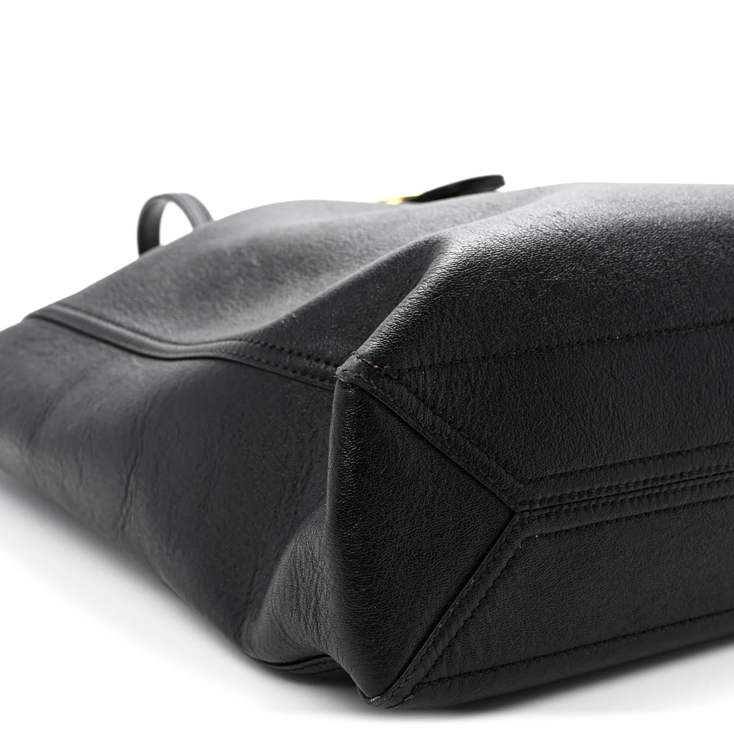 New Sakai Calfskin Lux Medium Dahlia Tote  Black - Top Club