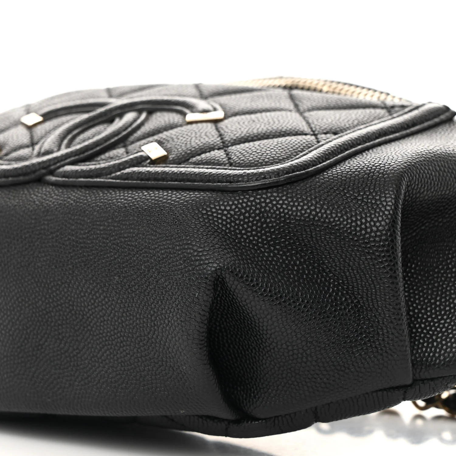 Caviar Quilted Filigree Waist Bag Black - Top Club