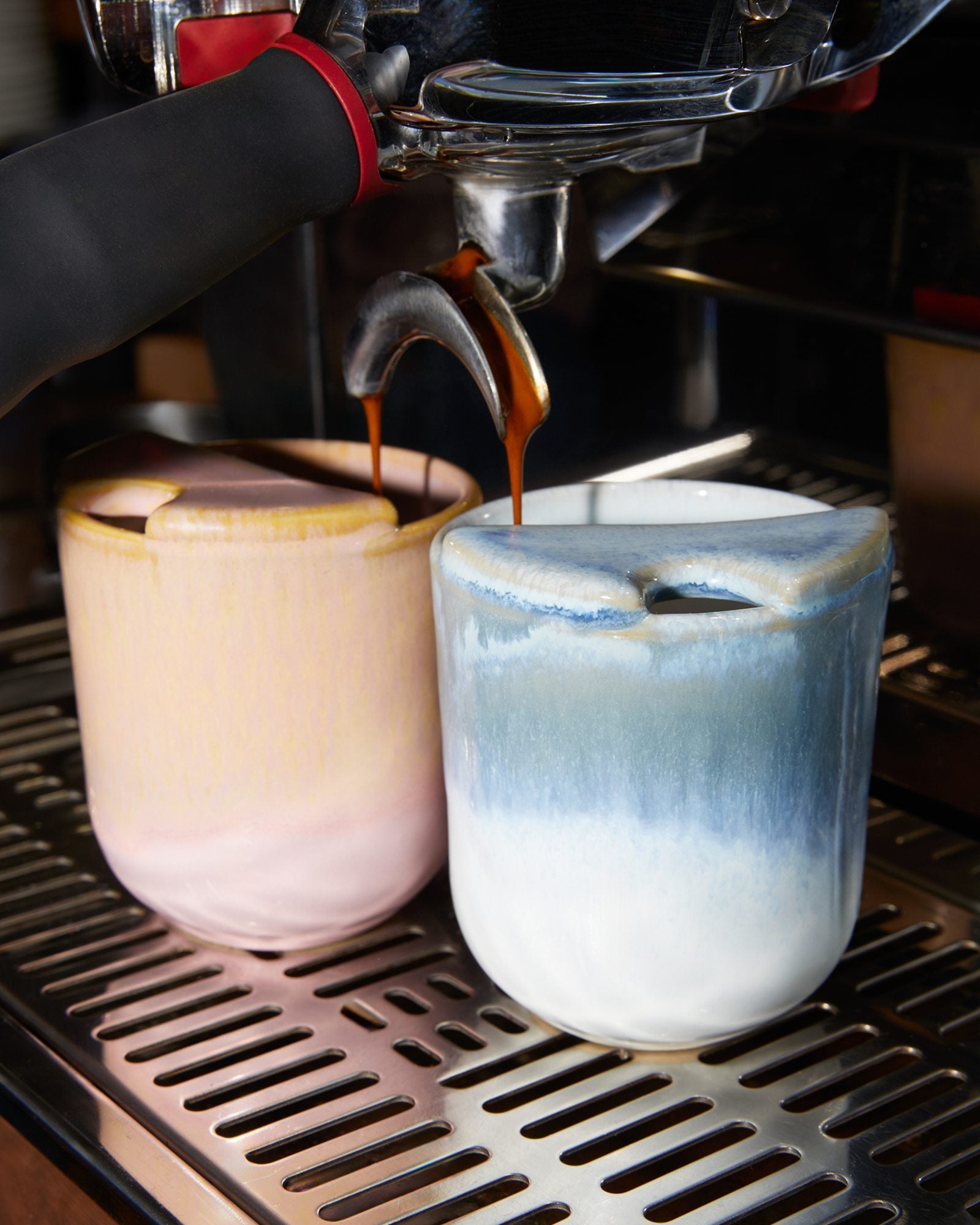 Copa Alto Becher klein To-Go hellblau weiß