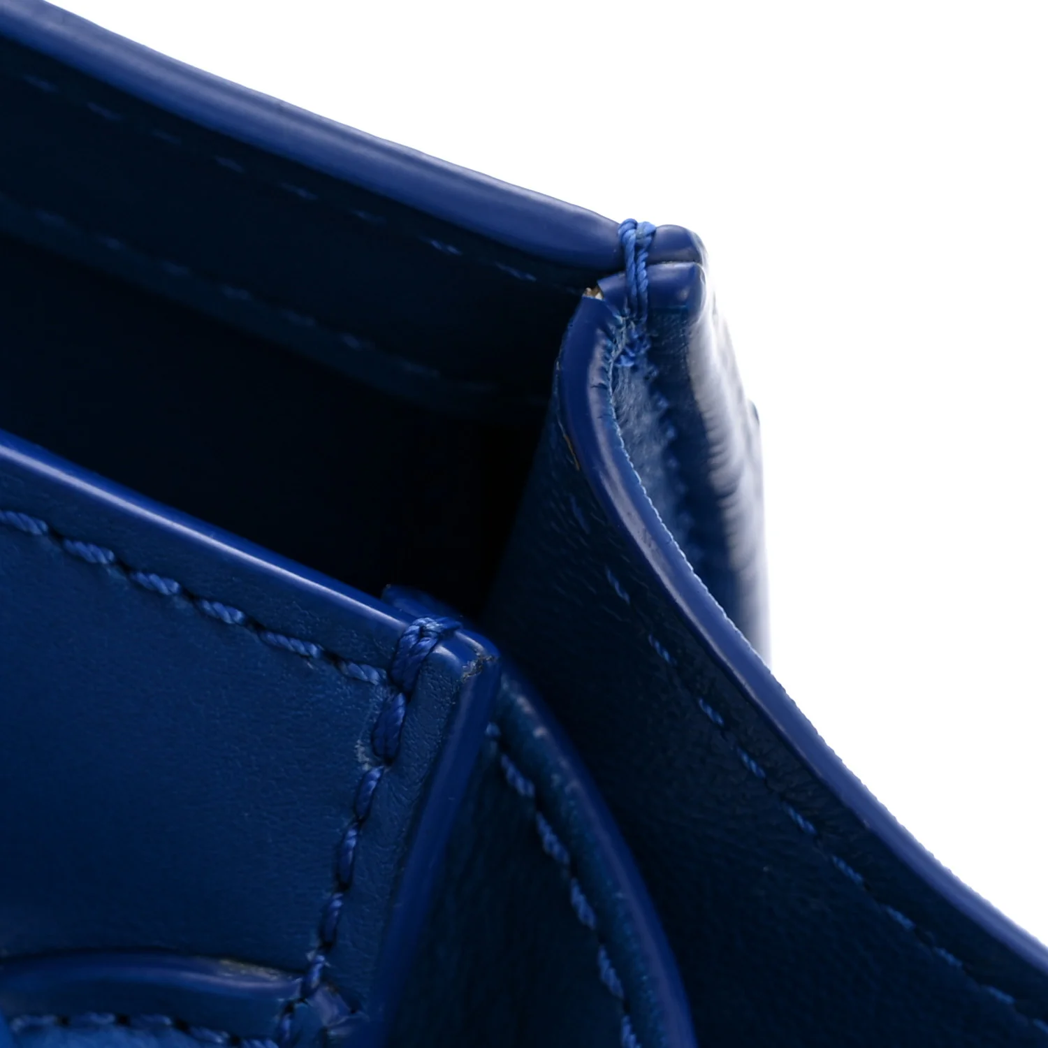 Smooth Calfskin Micro Luggage Royal Blue - Top Club
