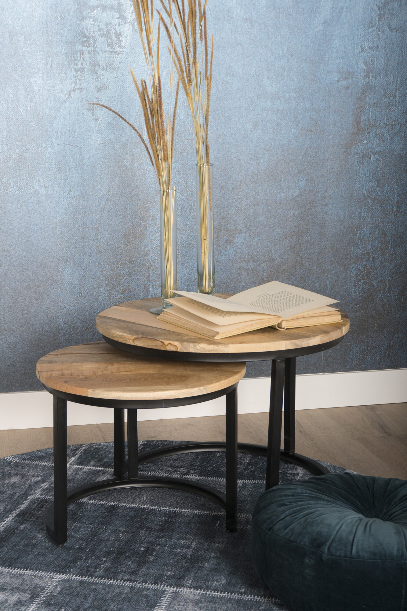 Salontafel Jelle mangohout - set van 2