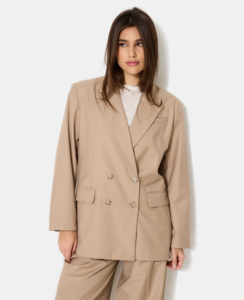 Pimkie Veste blazer oversize avec double boutonnage