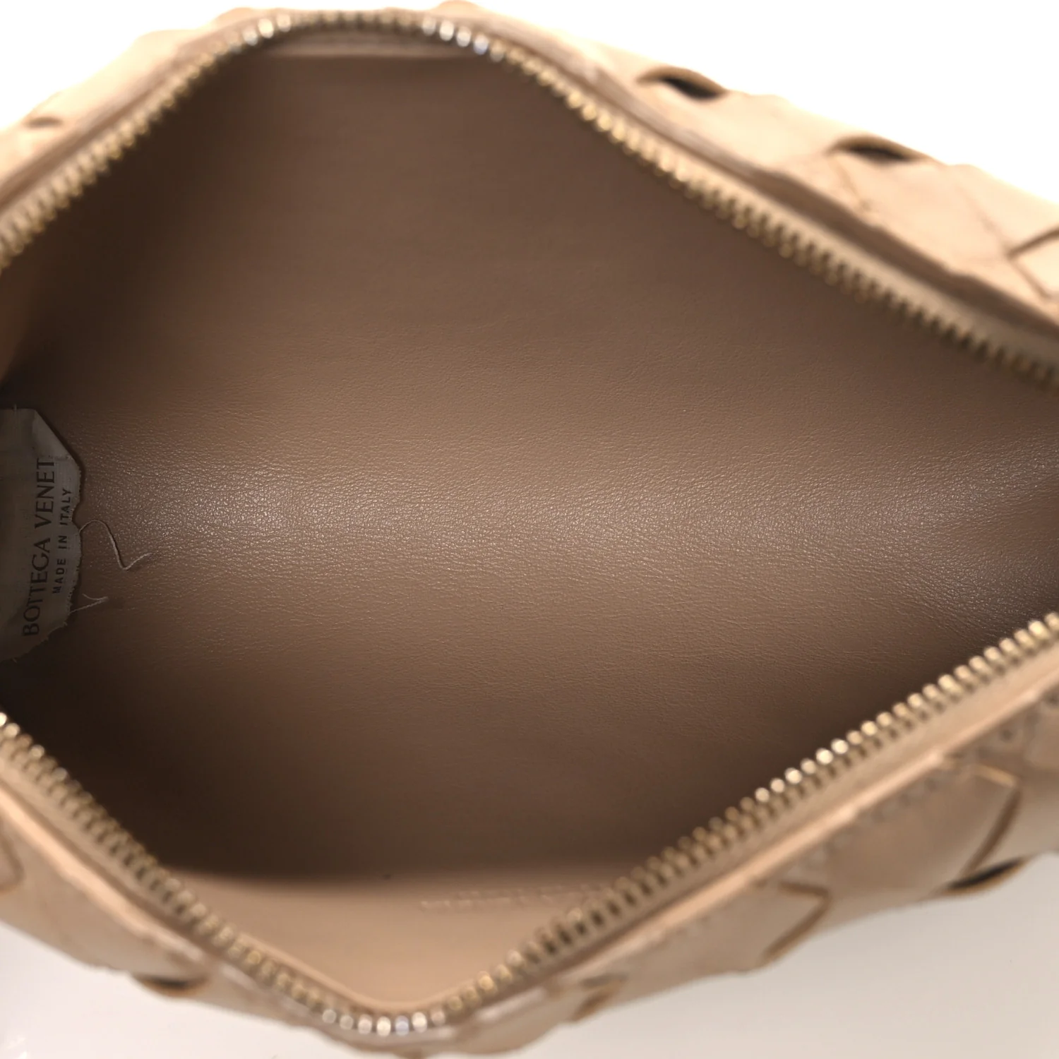 Nappa Intrecciato Nodini Mini Crossbody Almond - Top Club