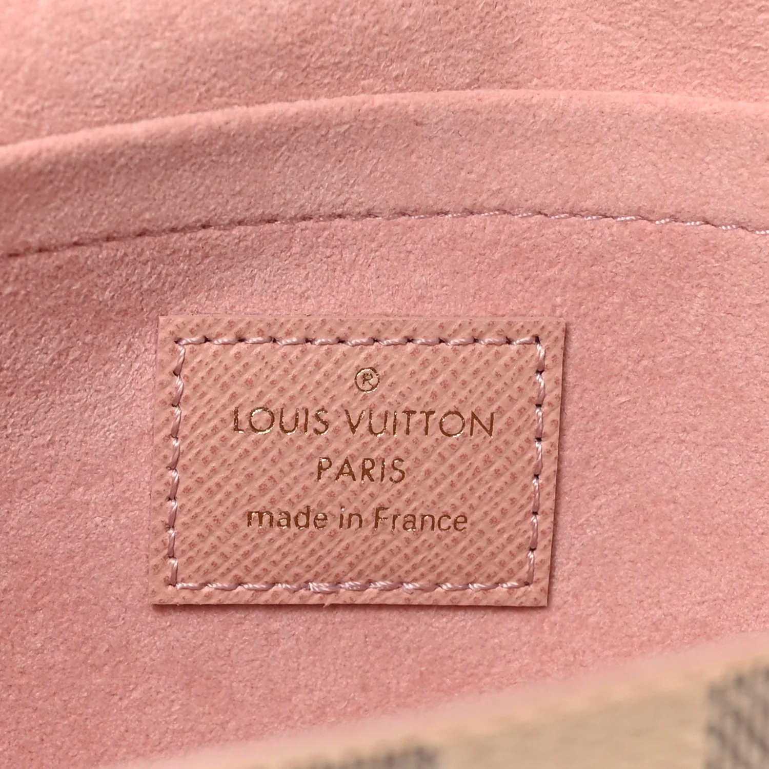 Damier Azur Pochette Felicie Chain Wallet Rose Ballerine - Top Club