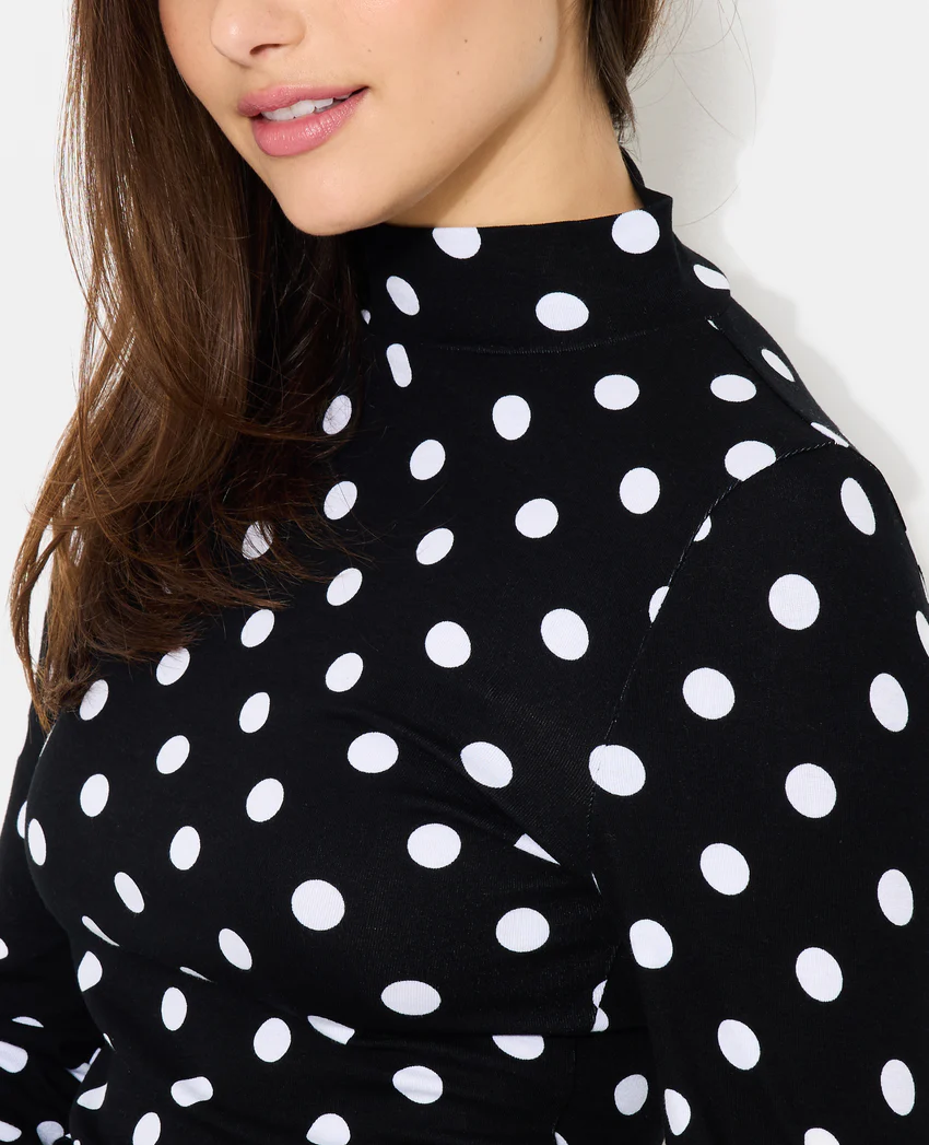 Pimkie T-shirt manches longues motifs pois