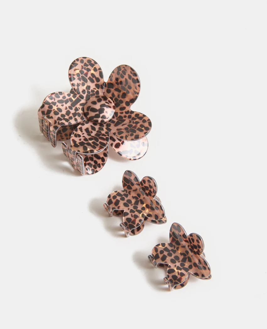Pimkie Lot de 3 pinces crocodiles forme fleur