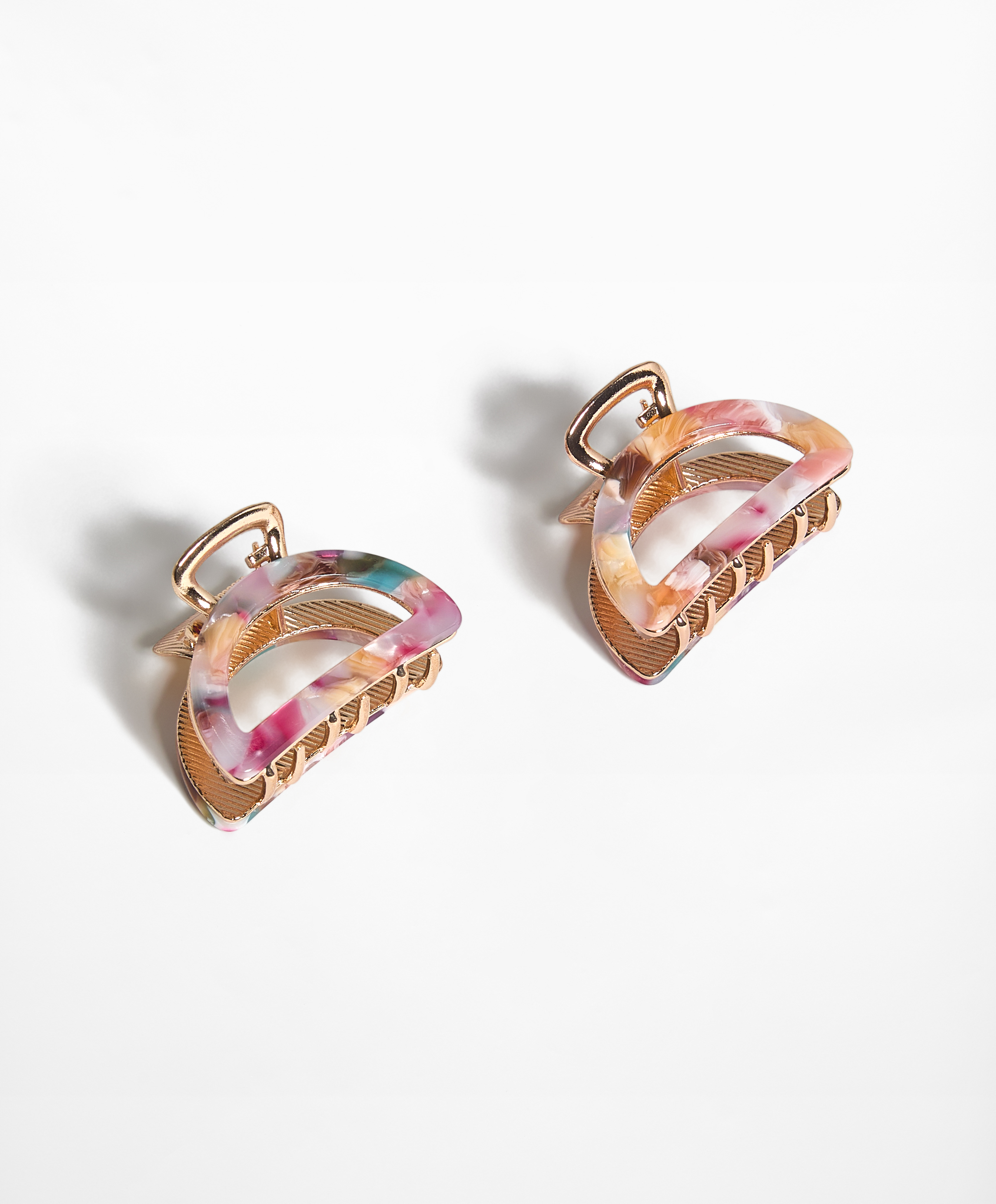 OYSHO 2 metallic mini hair clips