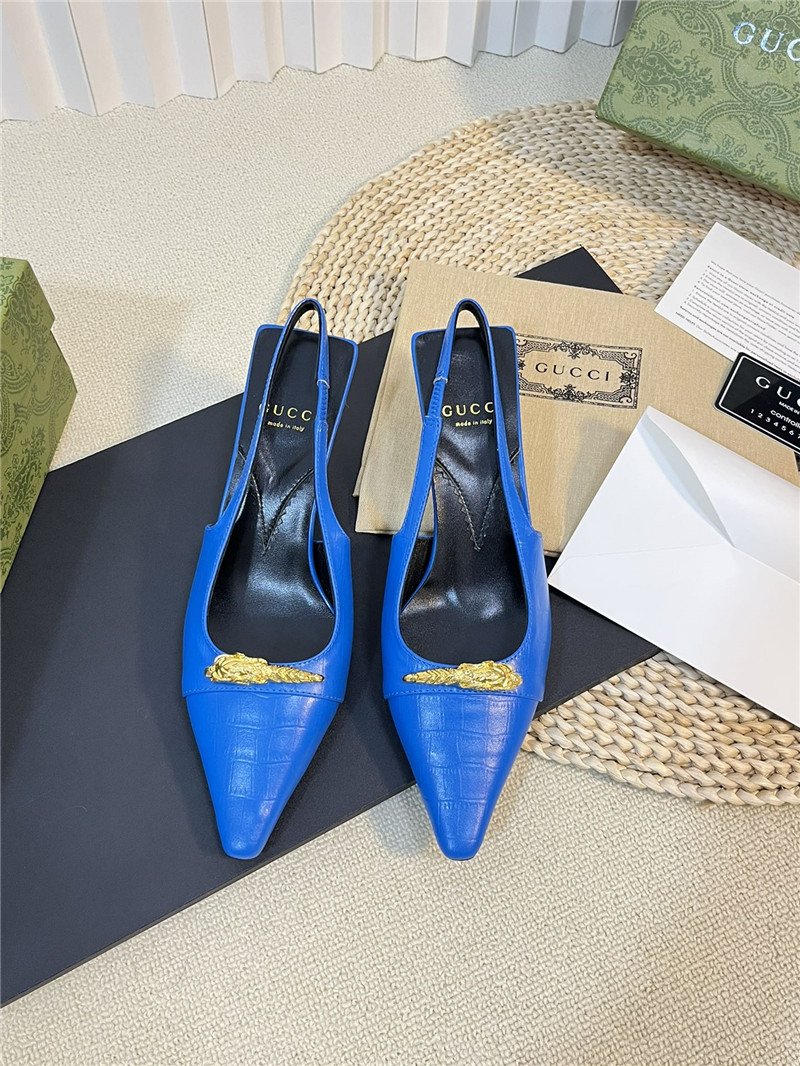 gucci women s pointed toe metal buckle shoes - Sneaker Replica Workshop