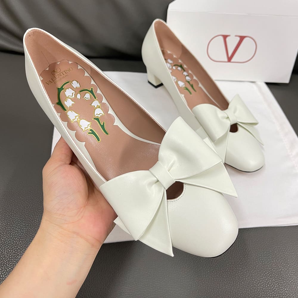 VALENTINO BOWOW sheepskin high heels (heel height 4.5 cm) - Top Club