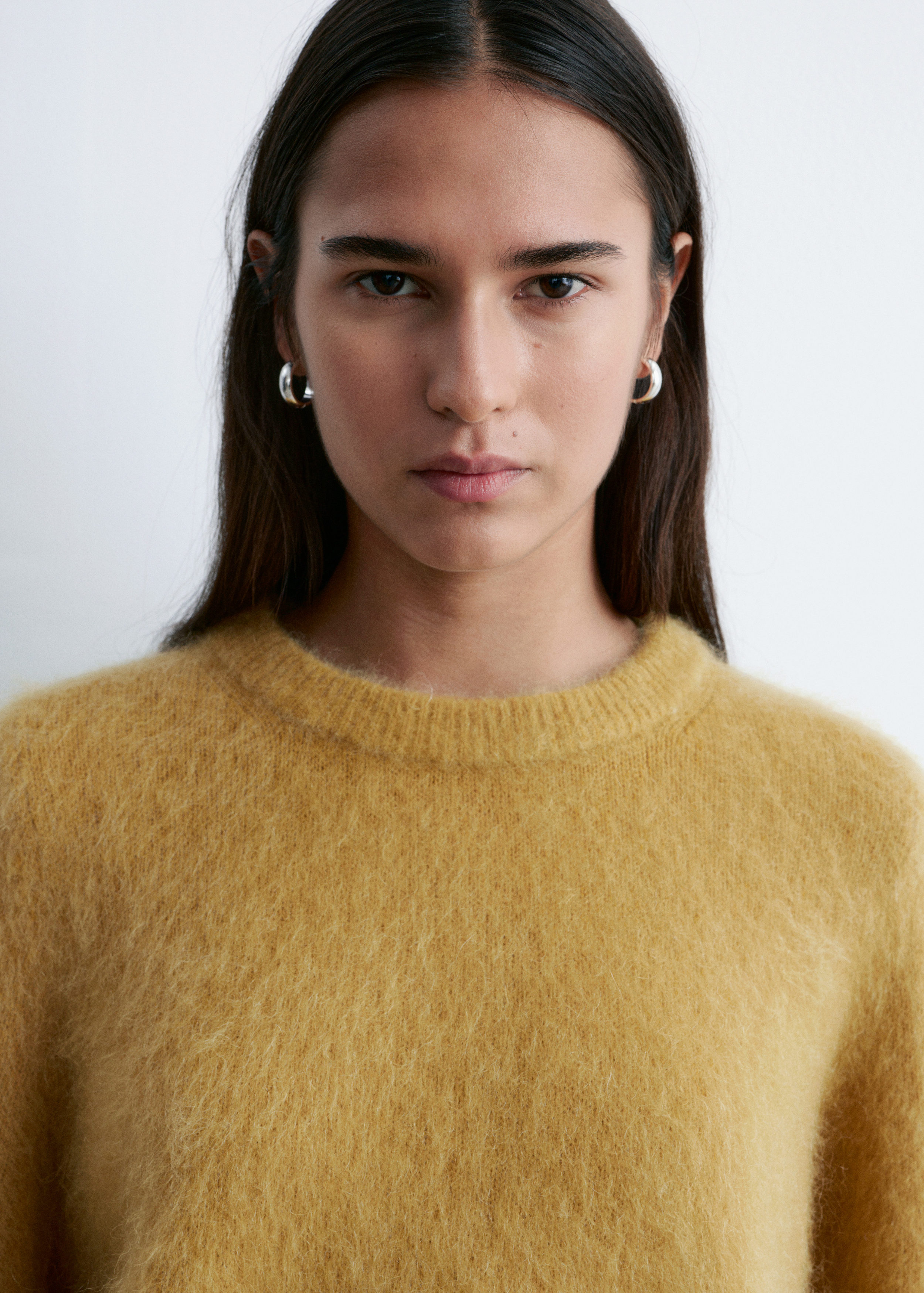 & Other Stories MOHAIR-BLEND KNITTED T-SHIRT