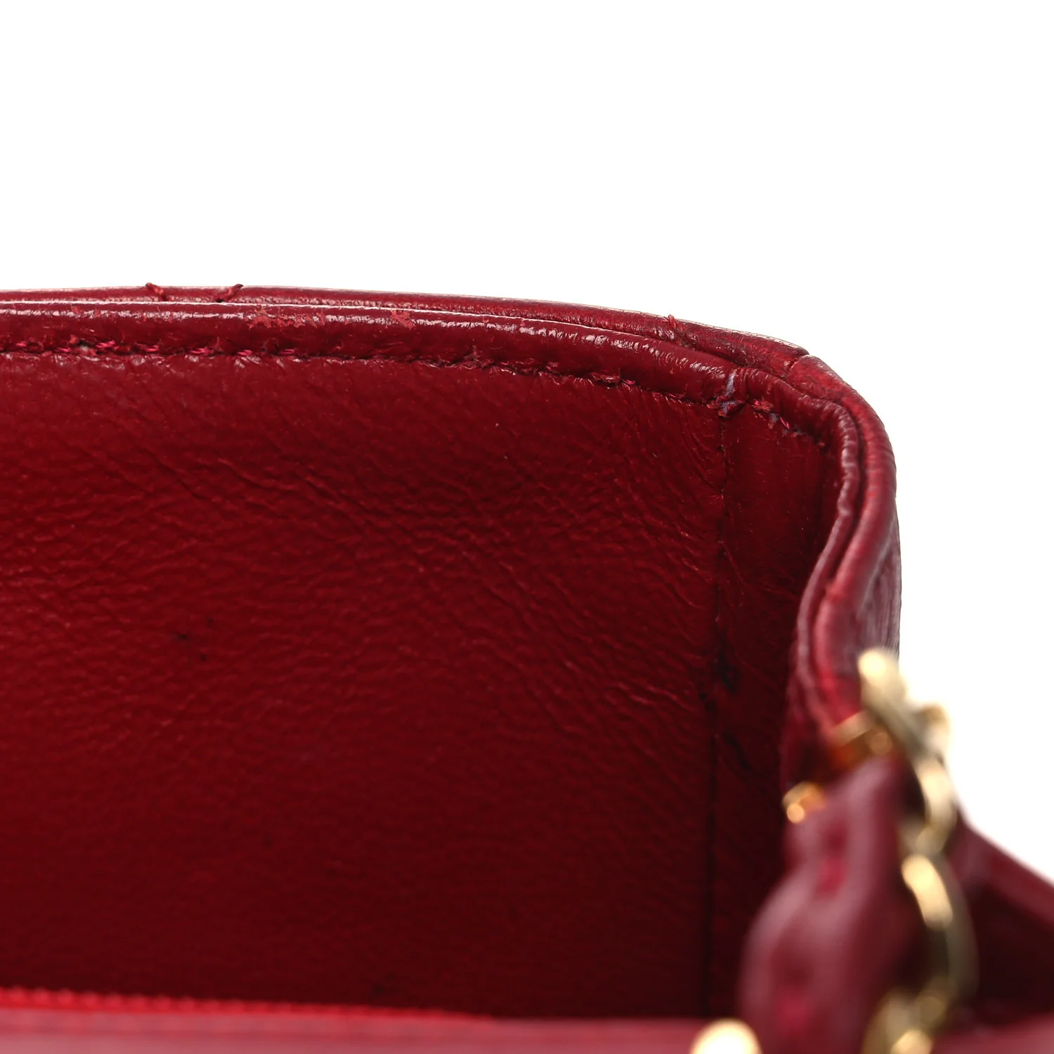 Lambskin Quilted Mini Square Flap Red - Top Club