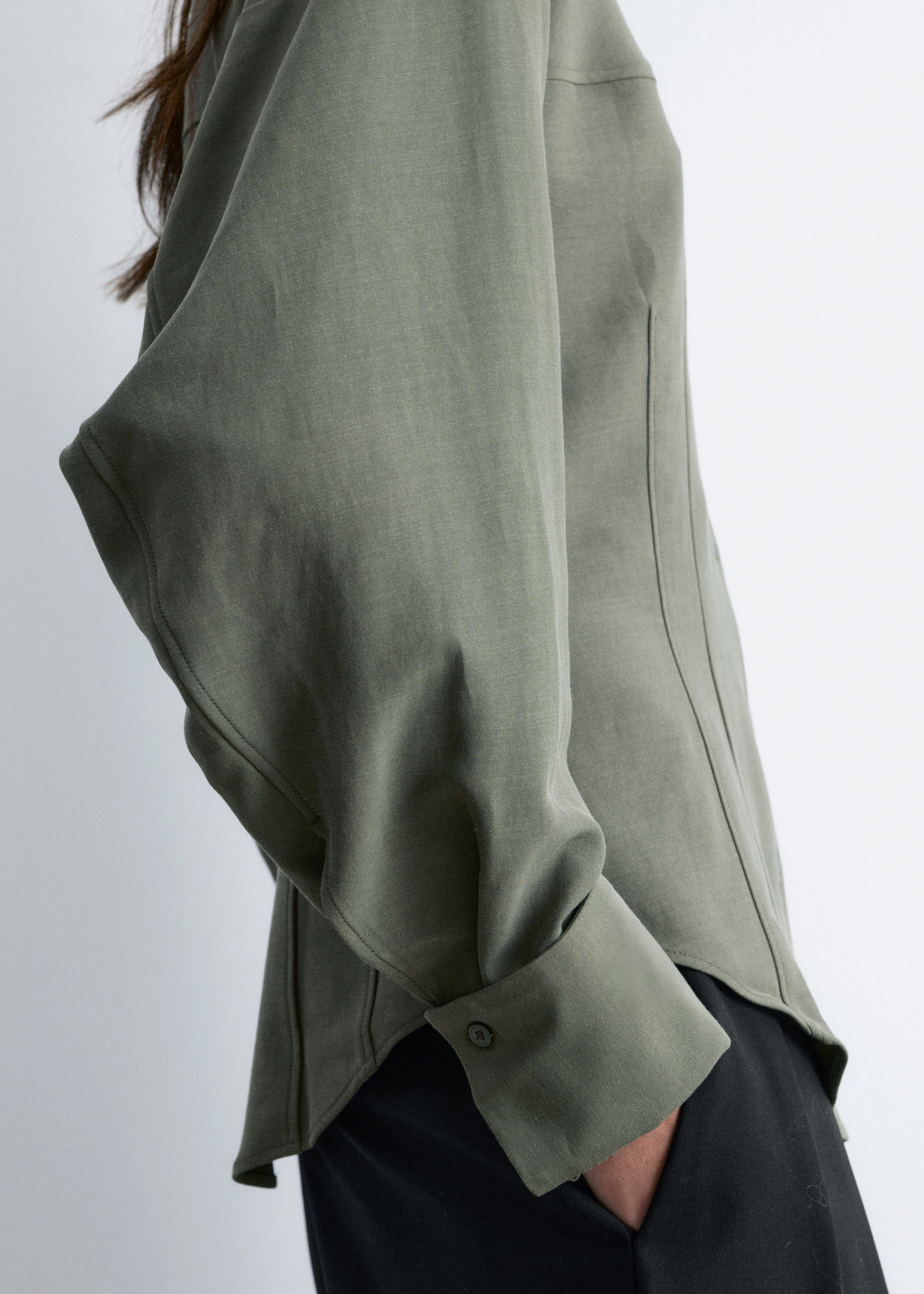 & Other Stories BALLOON-SLEEVED TAPERED SHIRT