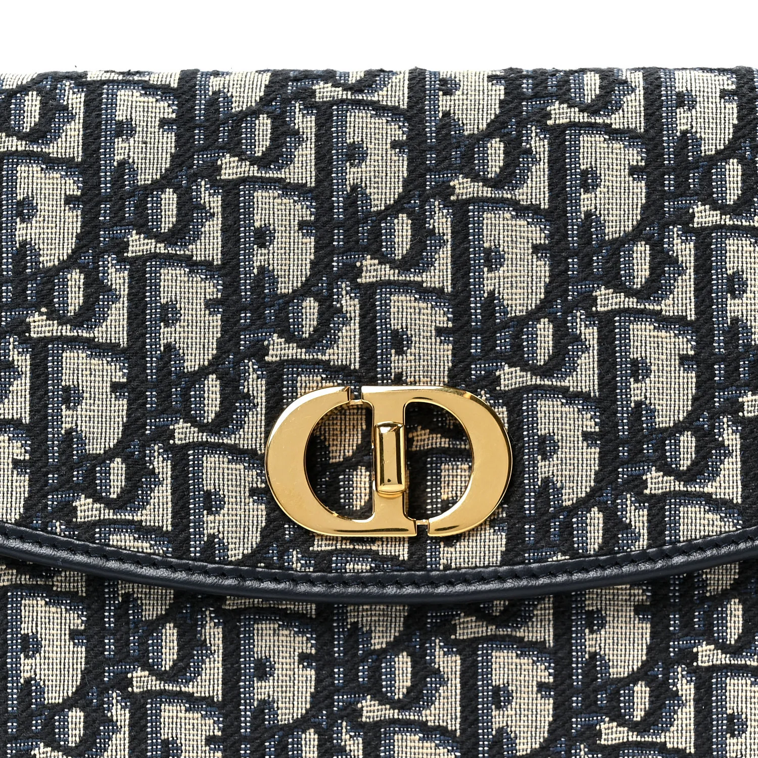 Oblique 30 Montaigne Avenue Pouch With Flap Blue - Top Club