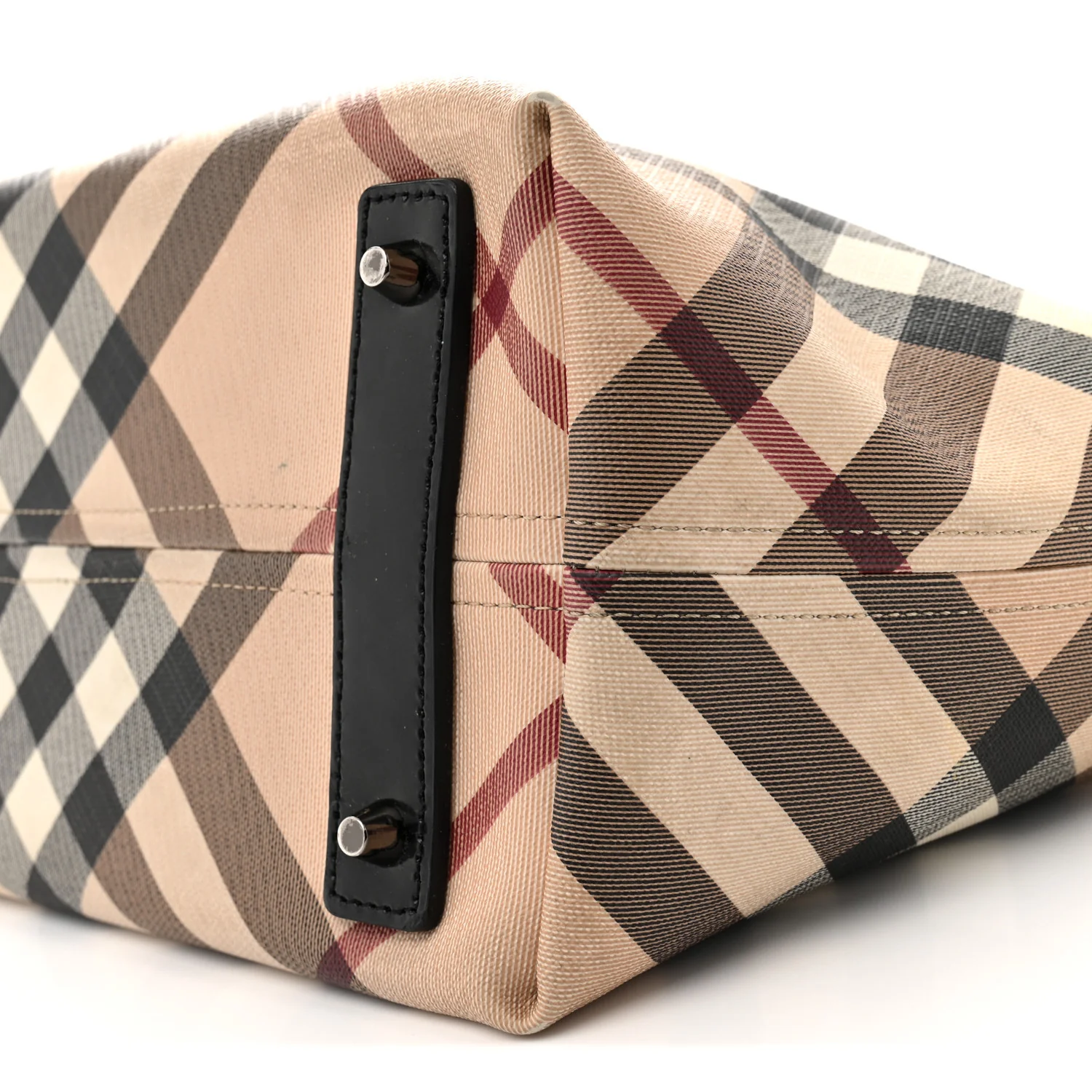 Supernova Check Small Nickie Tote Black - Top Club