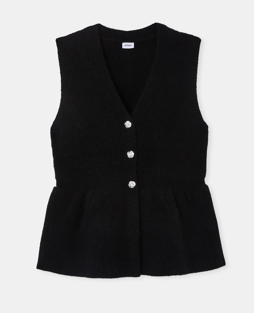 Pimkie Gilet sans manches forme peplum