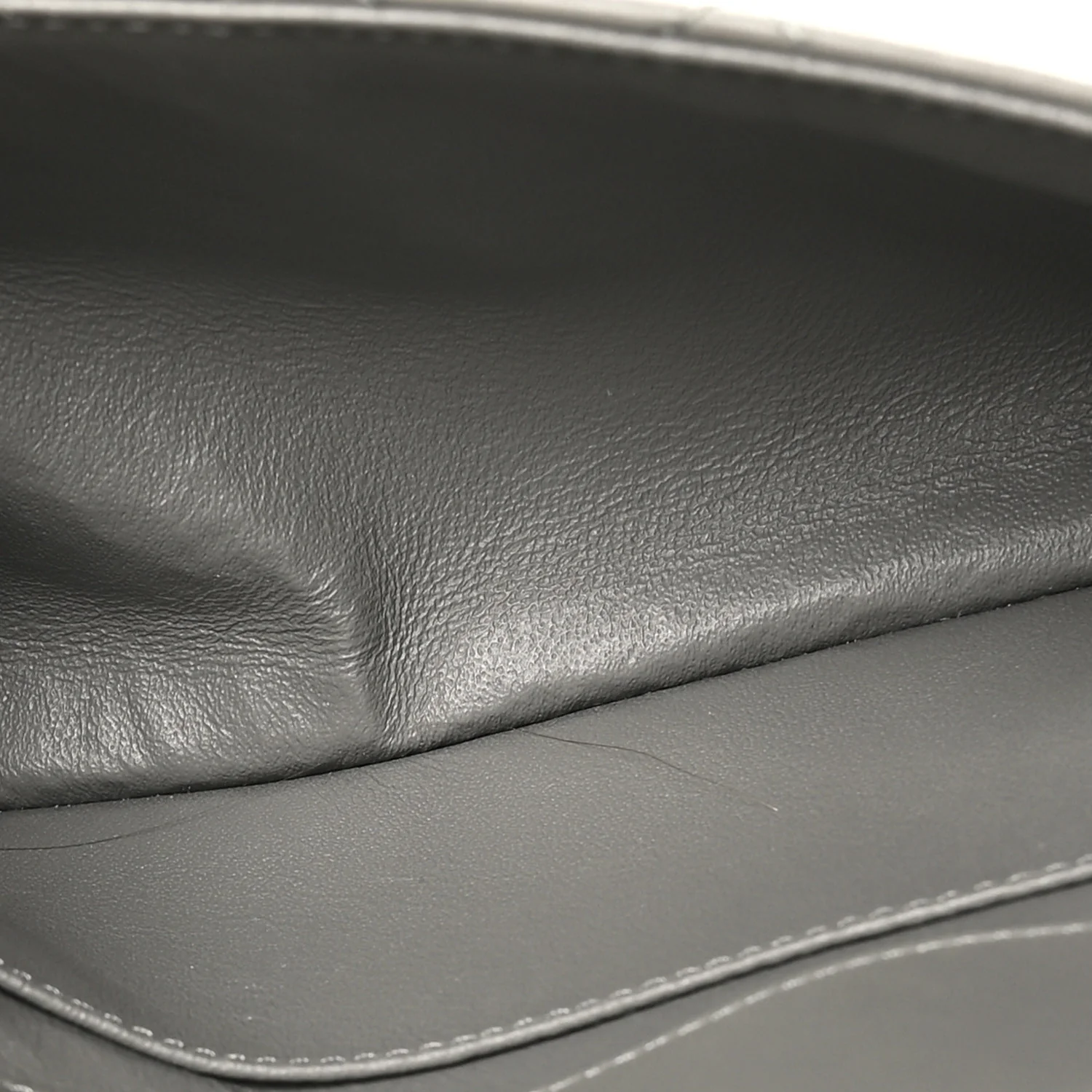 Lambskin Quilted Small CC Chic Flap Grey Dark Navy - Top Club