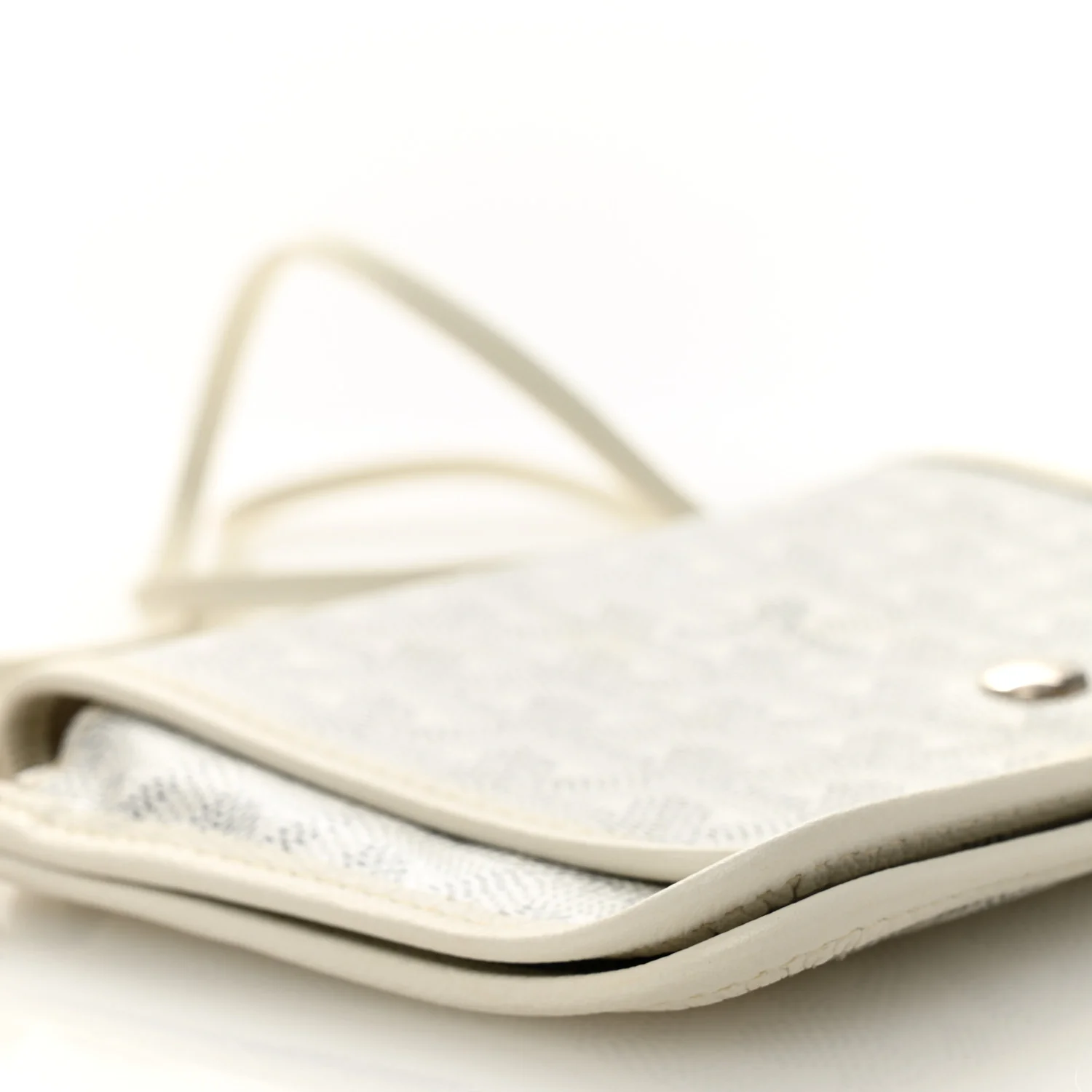 Goyardine Plumet Wallet Clutch White - Top Club